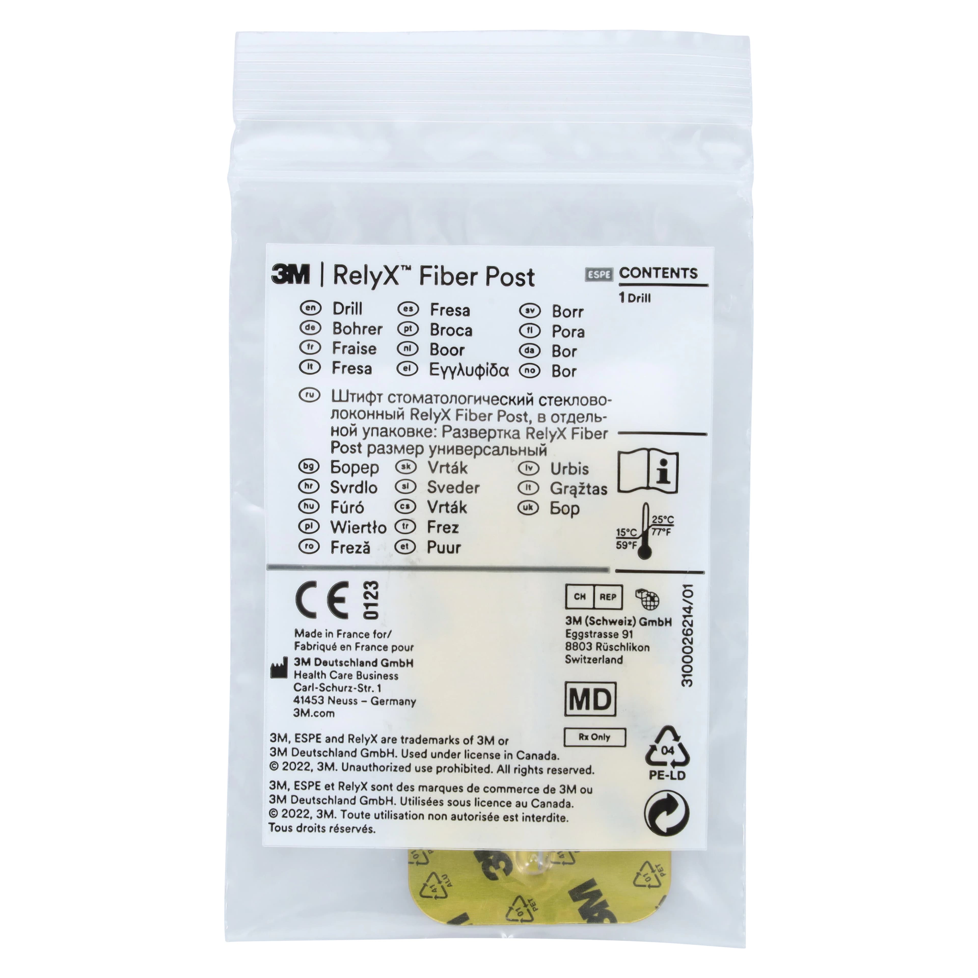 RelyX Fiber Post Drill Reamer, Universal, Refill, 1/Pkg, 56867 thumbnail 4
