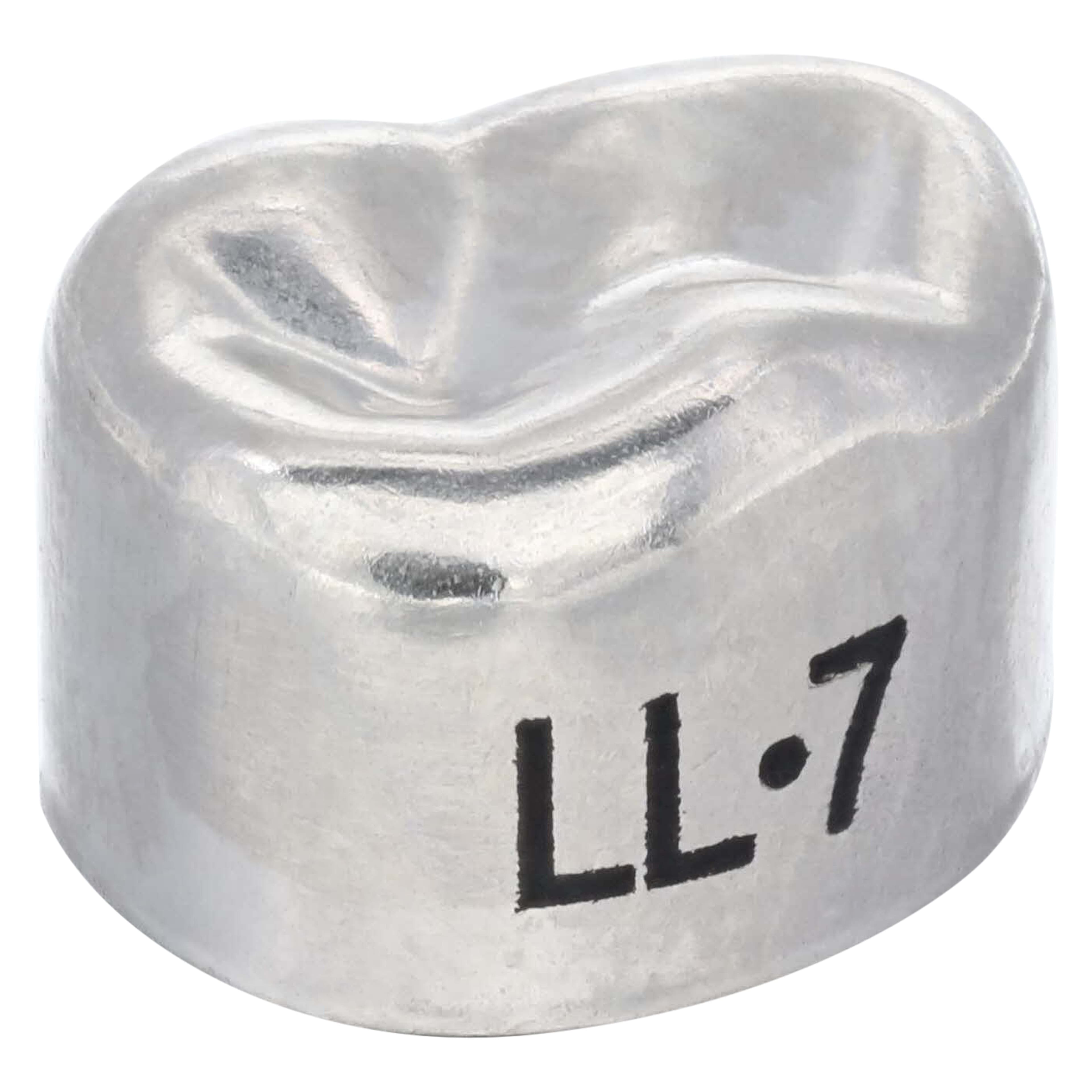 3M Unitek Stainless Steel Primary Molar Crown, Lower Left First Molar, Size 7 (1LL7), 5/Box, 900137 thumbnail 3