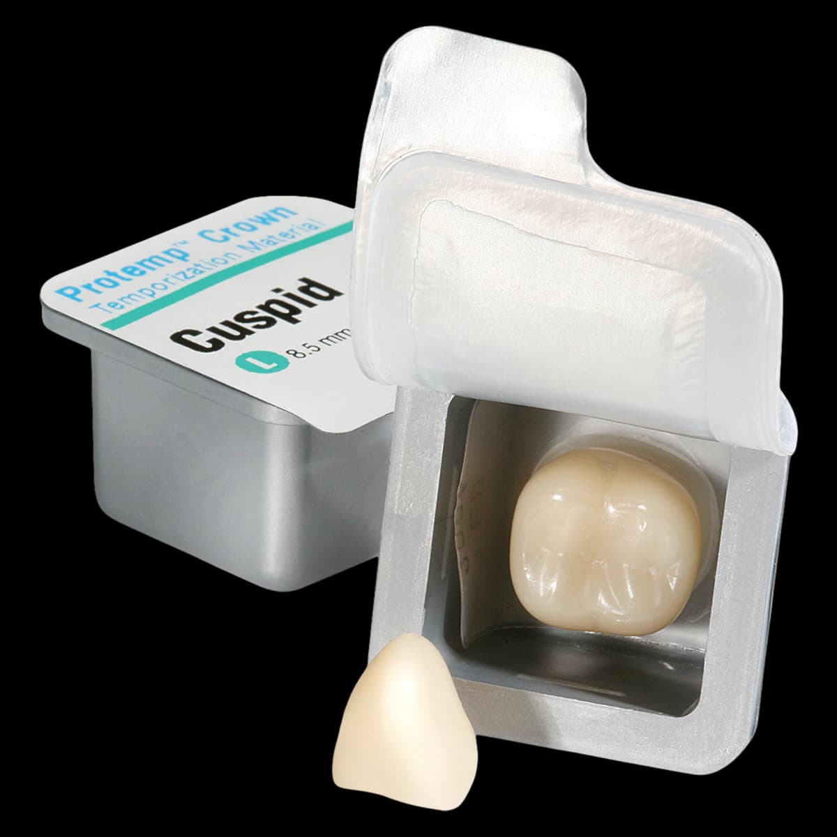 Protemp Crown Temporization Material, Adult Refill, Large Cuspid, Universal Shade, 5/Pk, 50617 - Protemp Crown, Temporization Material, Adult Refill, Large Cuspid, Universal Shade, 5/Pk, 50617 - Image 1