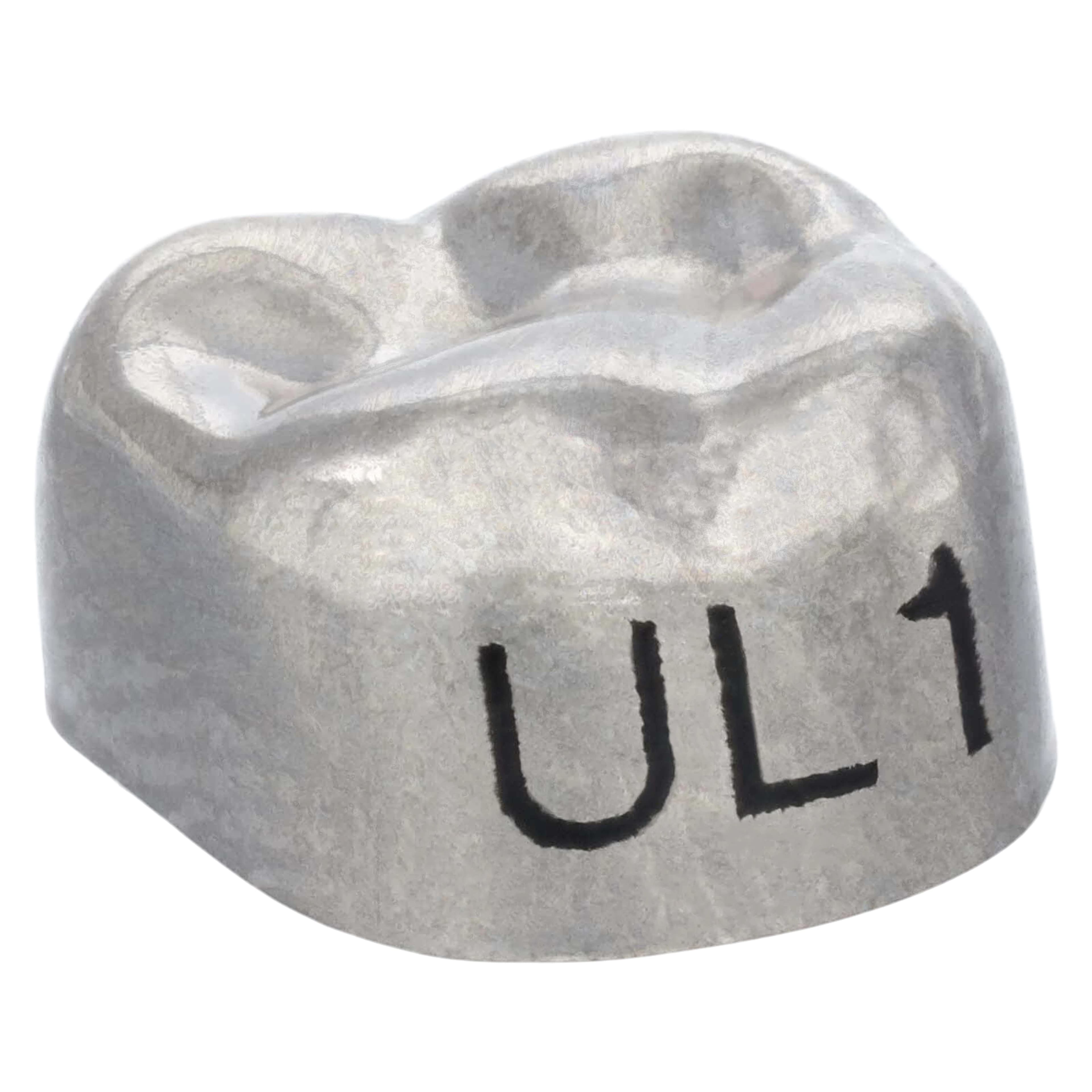 3M Unitek Stainless Steel Primary Molar Crown, Second Primary Molar, Upper Left, Size 1 (UL1), 5/Pk, 900211 thumbnail 3