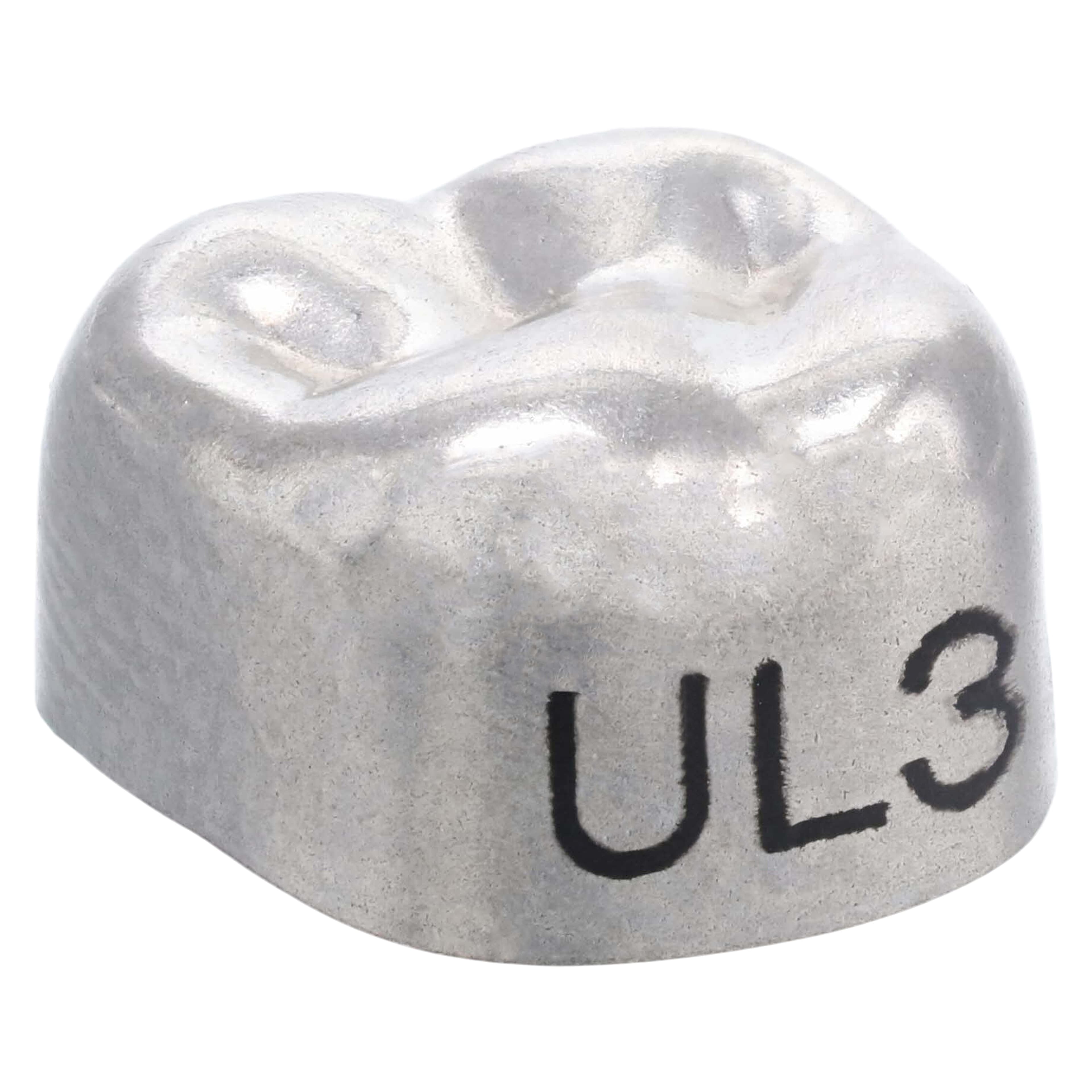 3M Unitek Stainless Steel Primary Molar Crown, Second Primary Molar, Upper Left, Size 3 (2UL3/UL3), 5/Pk, 900213 thumbnail 3