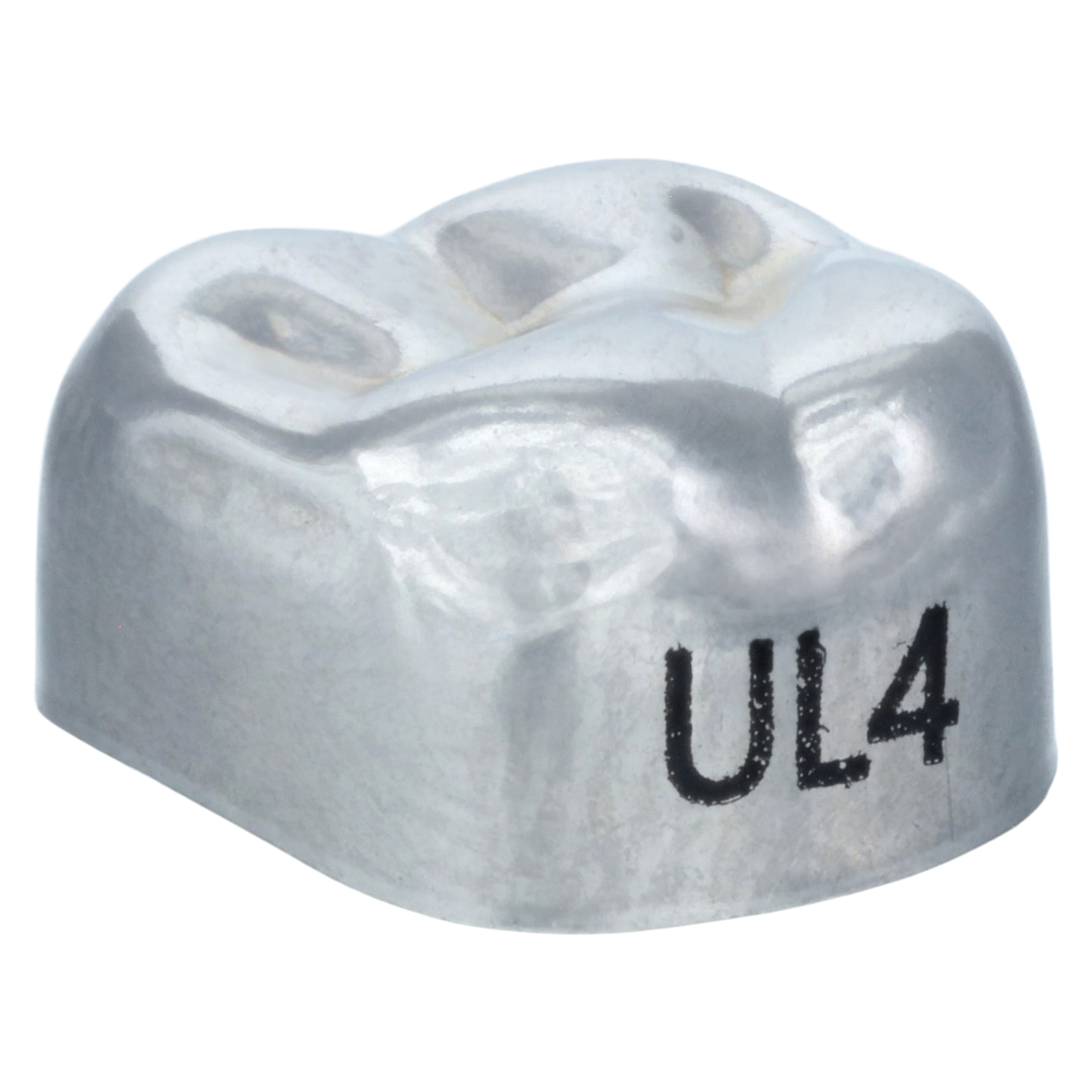 3M Unitek Stainless Steel Primary Molar Crown, Upper Left Second Primary Molar, Size 4 (2UL4/UL4), 5/Box, 900214 thumbnail 3