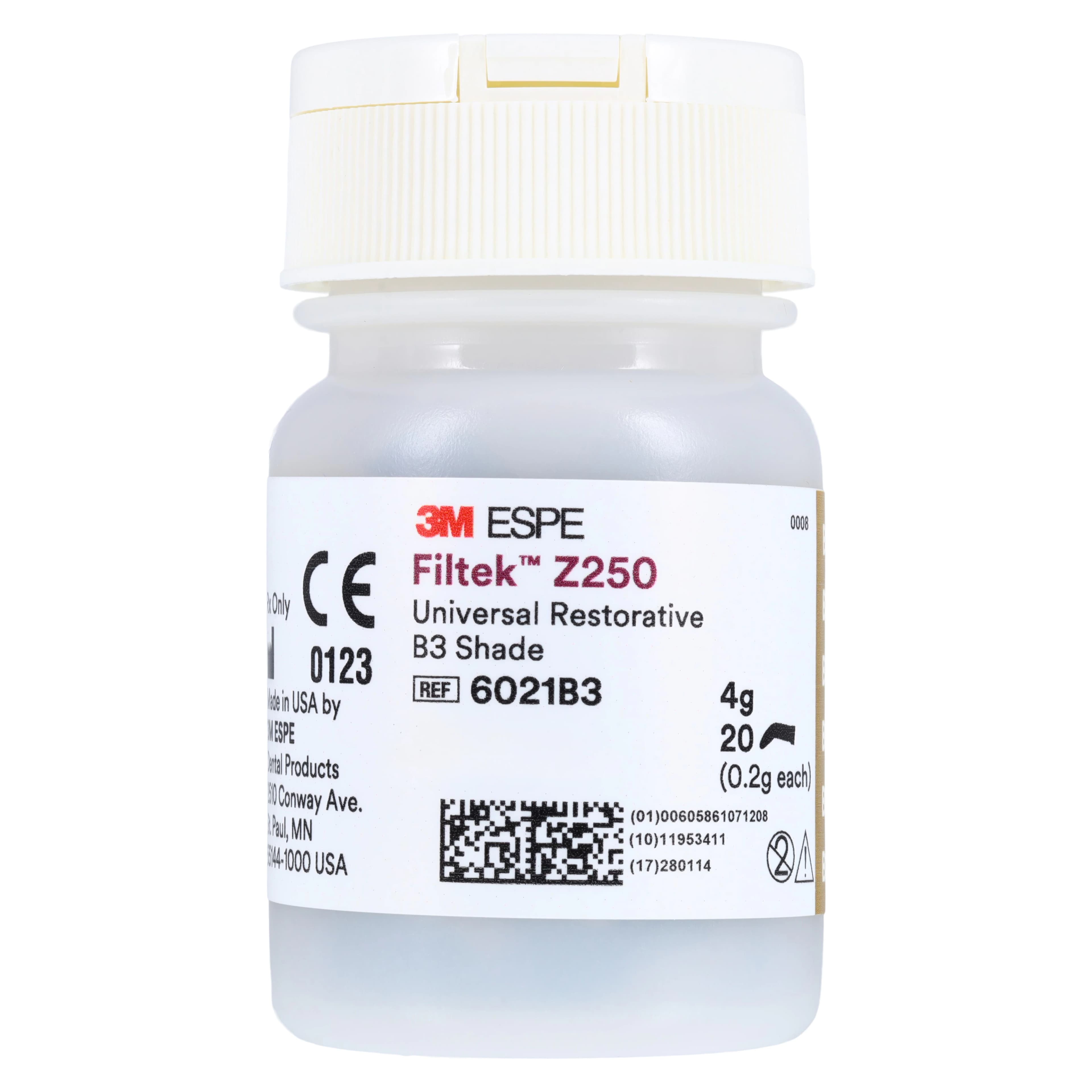 3M Filtek Z250 Universal Restorative Capsules, Shade B3, 0.2 g, 20/Pk, 6021B3 thumbnail 4