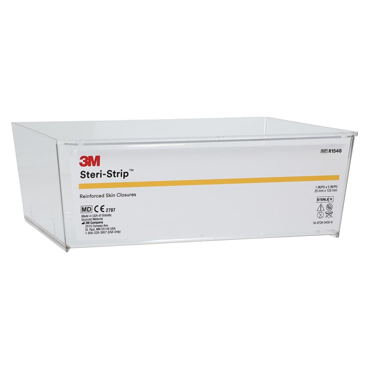 3M Steri-Strip Reinforced Adhesive Skin Closures, 1" x 5", White, 4 Strips/Env, 25 Env/Bx, R1548 thumbnail 5