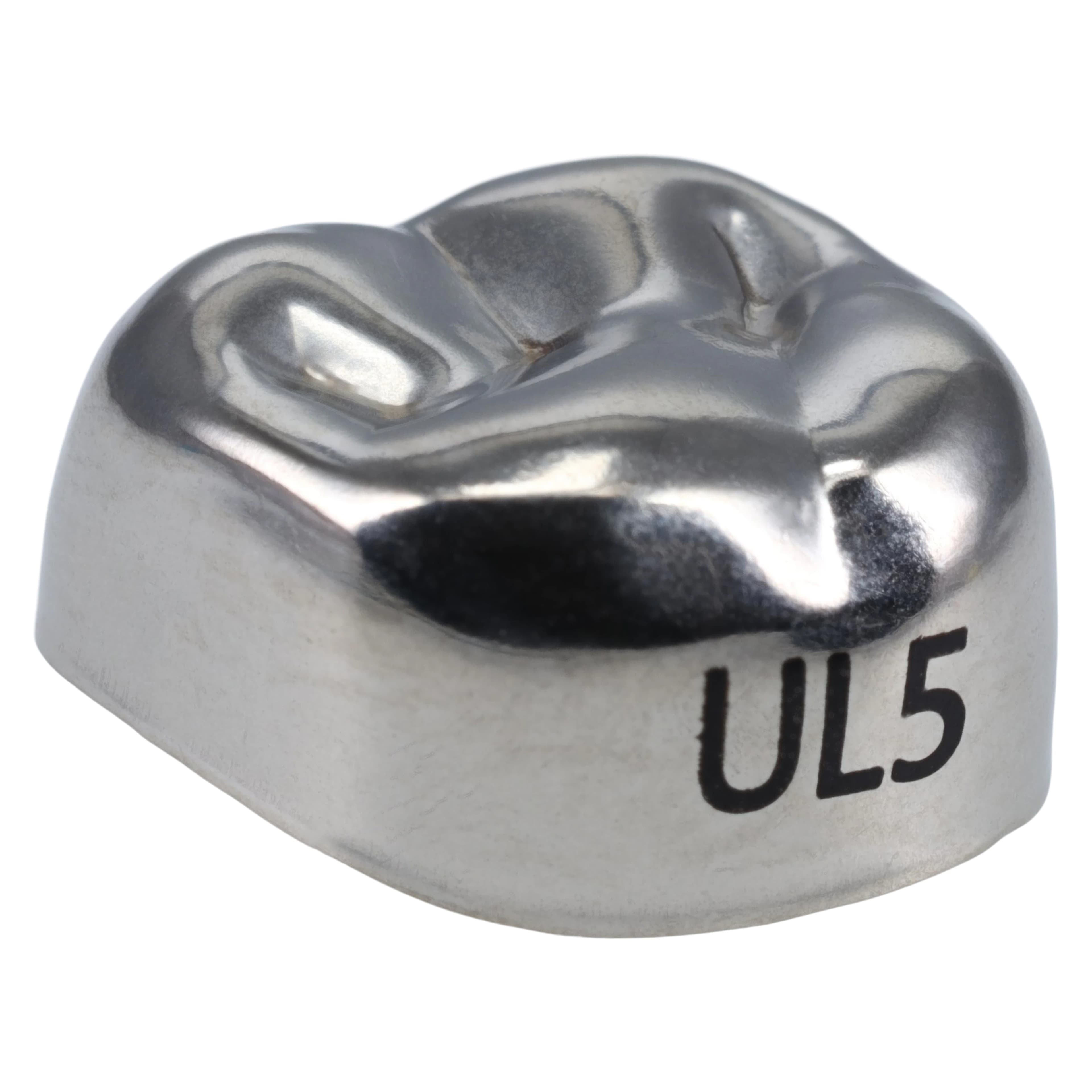 3M Unitek Stainless Steel Primary Molar Crown, Upper Left Second Primary Molar, Size 5 (UL5), 5/Box, 900215 thumbnail 3