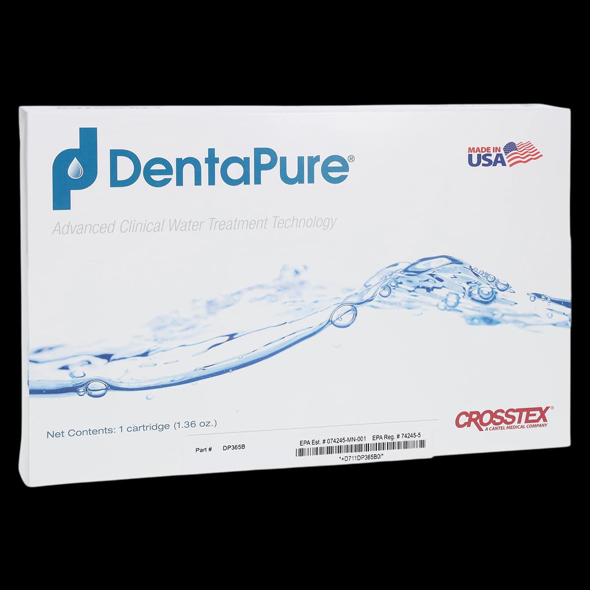 Crosstex DentaPure DP365B Independent Water Bottle Cartridge, 365-Day, 1/Pk - Dentapure 365-Day Independent Water Bottle Cartridge - Image 1