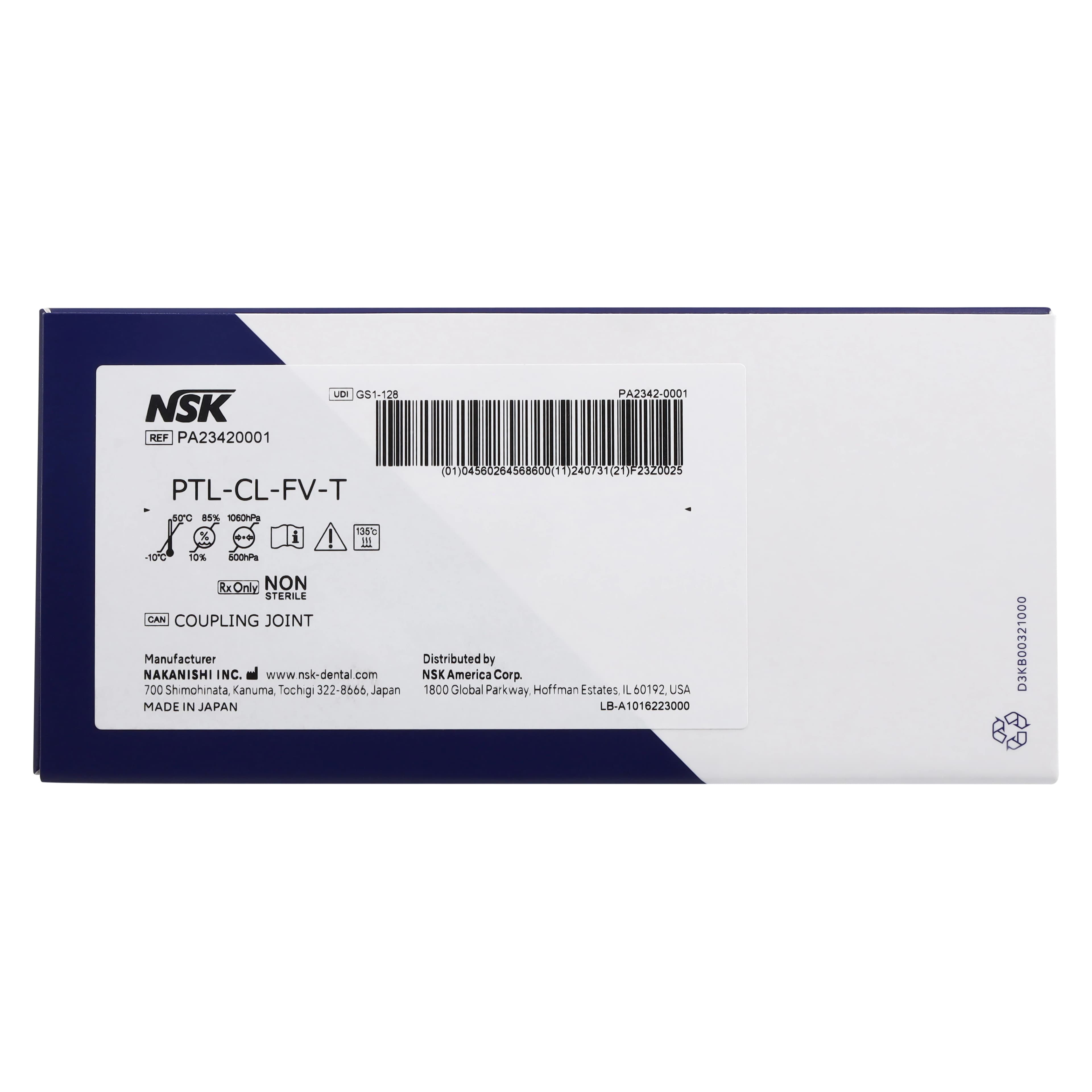 NSK Ti-Max X Series Handpiece Coupling, 5 Hole Fiber Optic, PTL-CL-FV-T, Each thumbnail 5