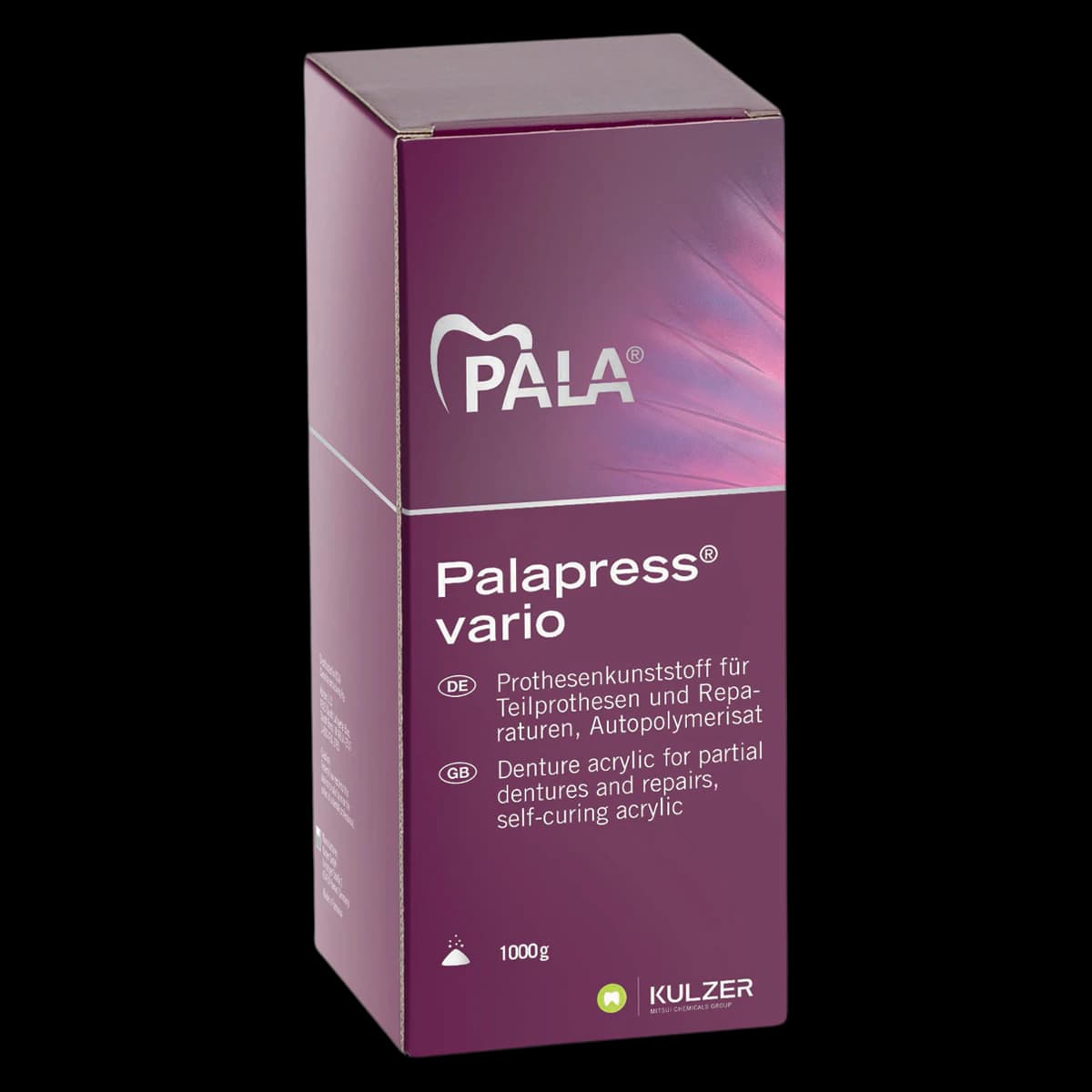 Kulzer Palapress Vario Self-Cure Denture Base Acrylic Powder, R50 Veined, 1000 g (1 kg) - Palapress Vario Powder R50 Veined (1kg) - Image 1