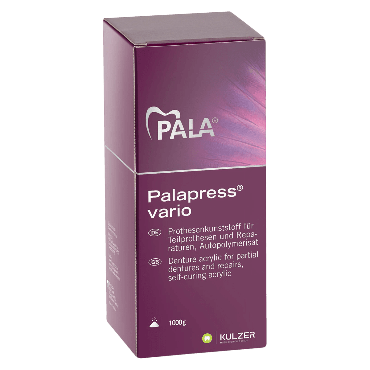 Palapress Vario Denture Acrylic Powder, Clear/Transparent #7, 1 kg, 64707892 - Palapress Vario Powder #7 Transparent (1kg) - Image 1