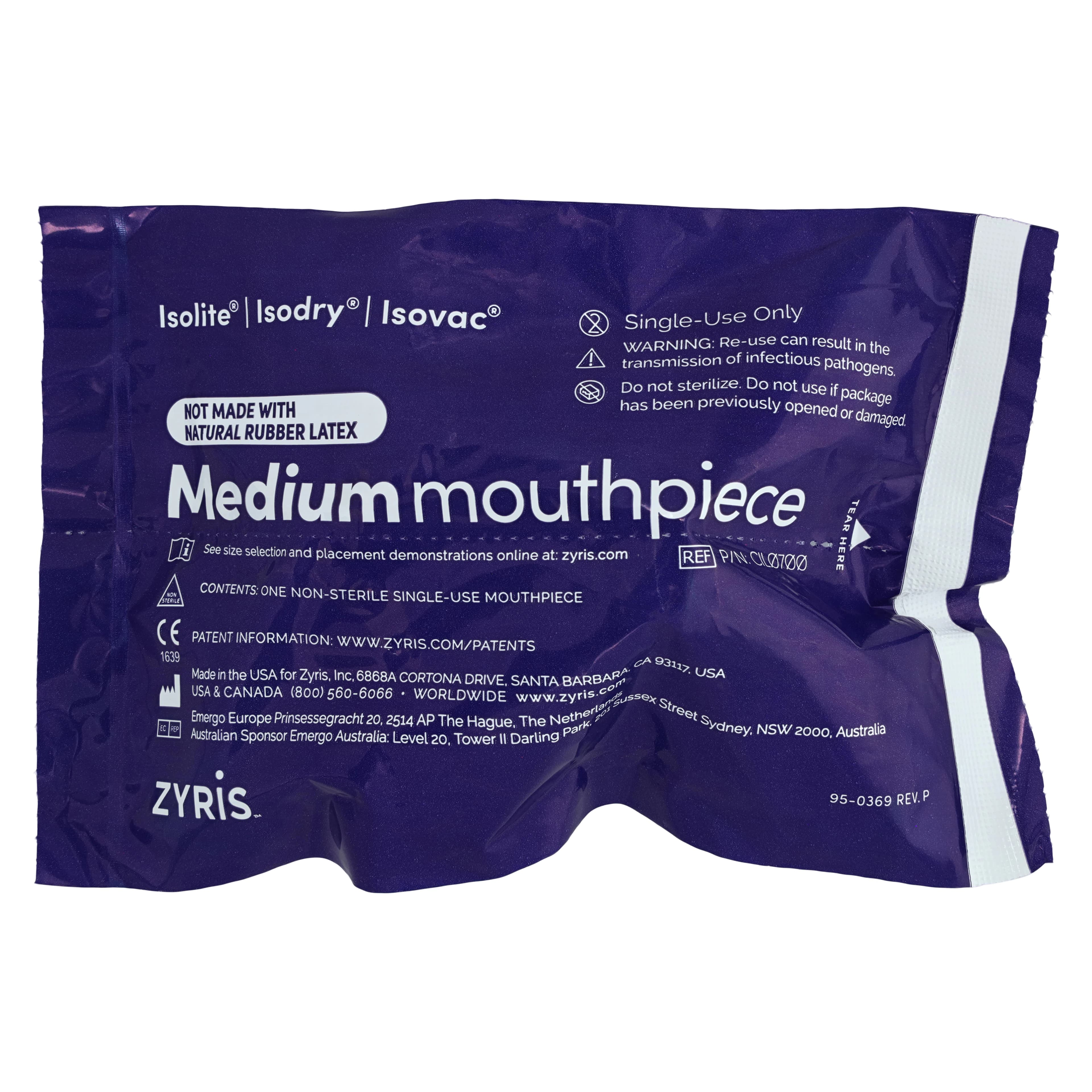 Isolite Posterior Mouthpiece, Medium, Clear, 10/Pack, CIL0701 thumbnail 2