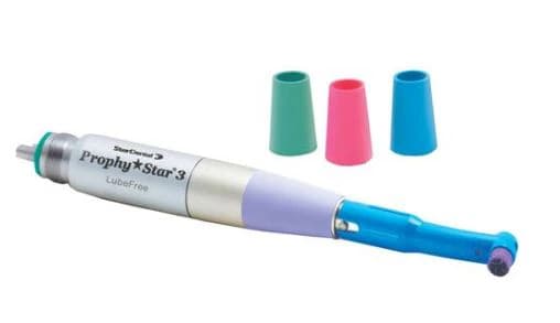 StarDental Prophy Star 3 Low-Speed Hygiene Handpiece, Straight, Lube-Free, Autoclavable, with 4 Color Grips (Blue, Aqua, Lavender, Pink), 264422 - Prophy Star 3 Handpieces, Handpiece, 264422 - Image 1