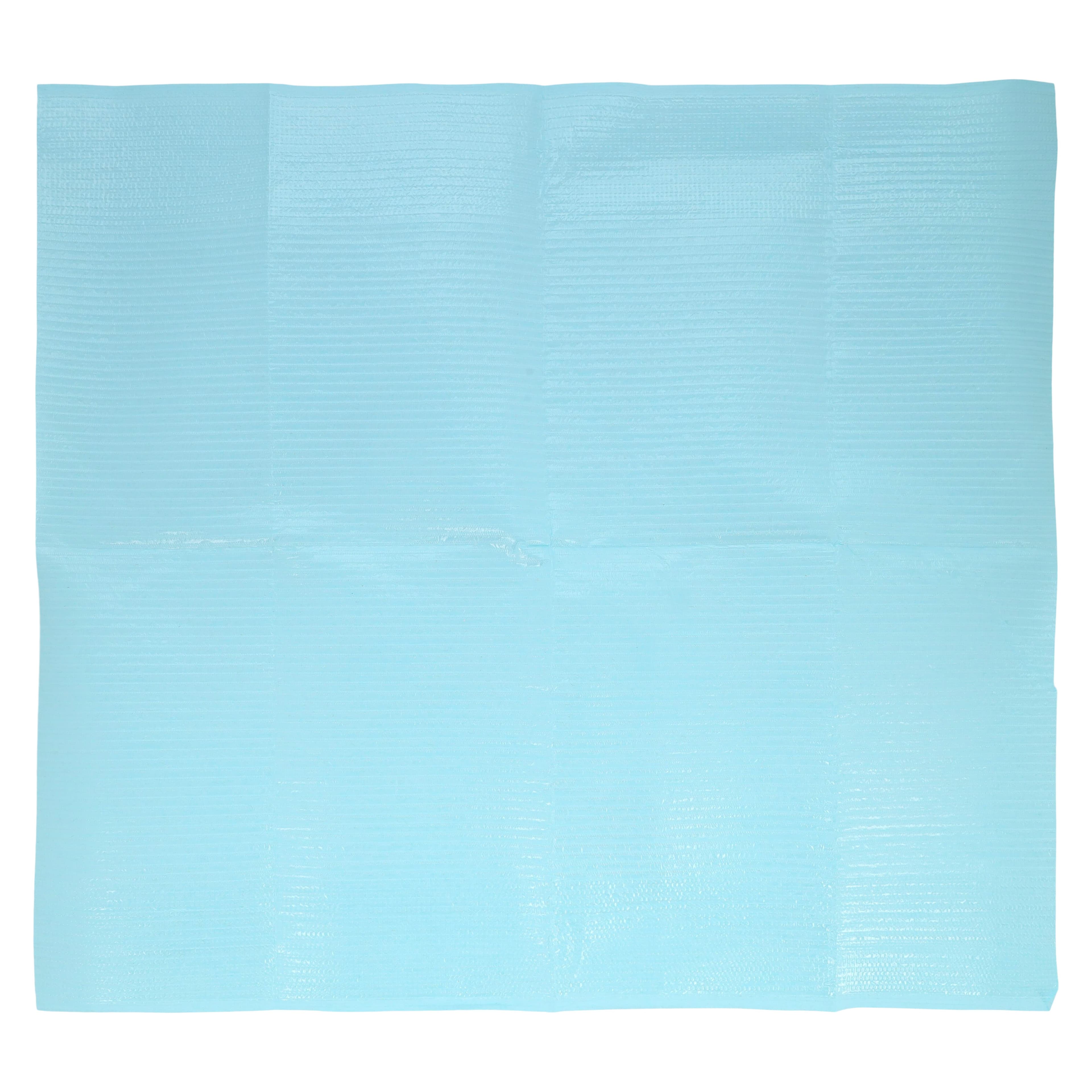 Crosstex Poly-Gard 3-Ply Patient Towel, Tissue/Poly, Blue, 19" x 16", 500/Case, WGXBL thumbnail 2