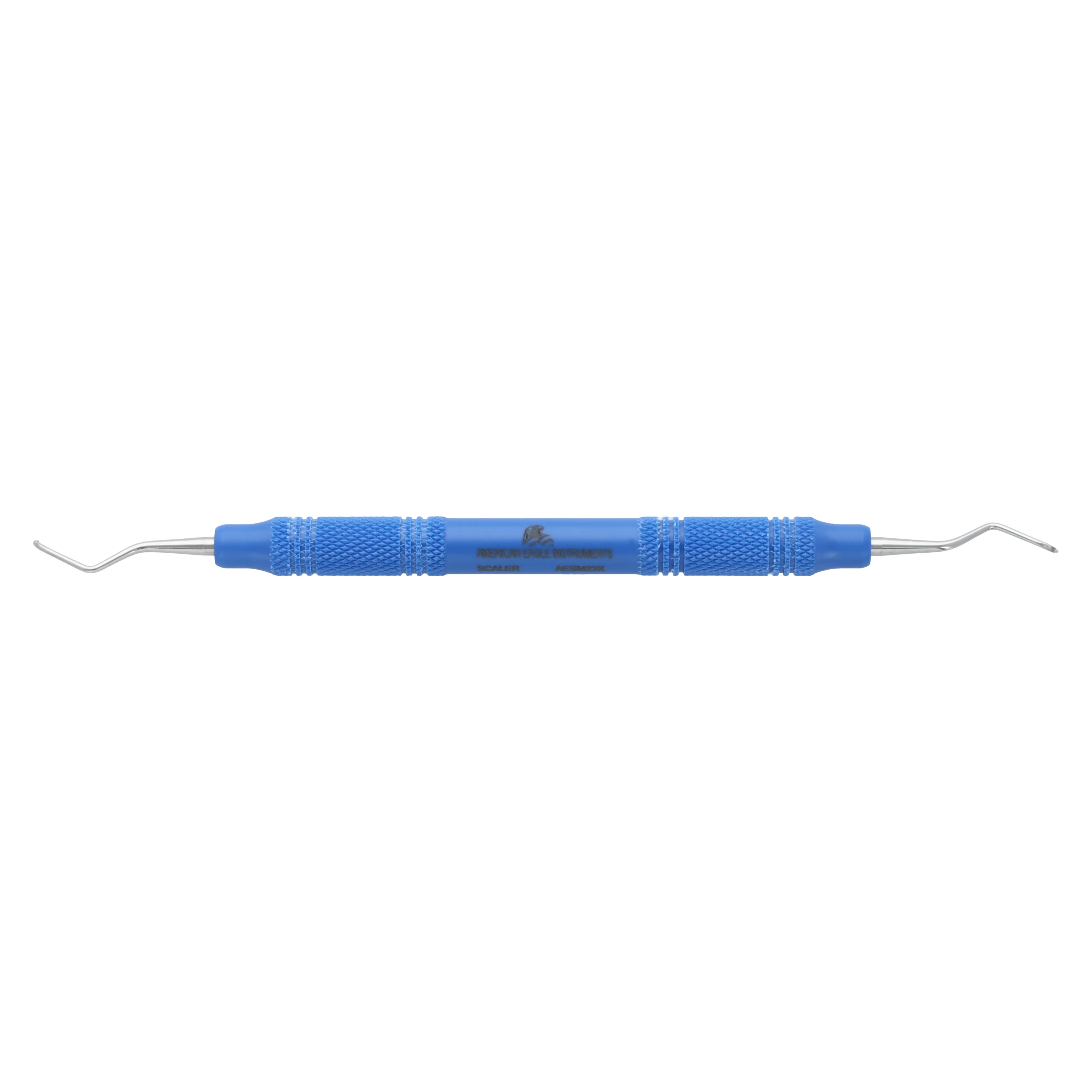 Sickle Scaler, #M23, Posterior, Double End, EagleLite Resin Handle, 3/8", Blue, AESM23X, 1/Pk - Sickle Scaler, # M23, Posterior, EagleLite, Resin, 3/8", Blue, 1/Pk - Image 1