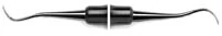 Universal Curette, Double-Ended, 7-8 Younger-Good, Small Curved Blade, EagleLite Resin Handle, Black, 1/Pk, AECY7-8X - Universal Curette, Double-Ended, 7-8 Younger-Good, EagleLite Handle, Resin, Black, 1/Pk, AECY7-8X - Image 1