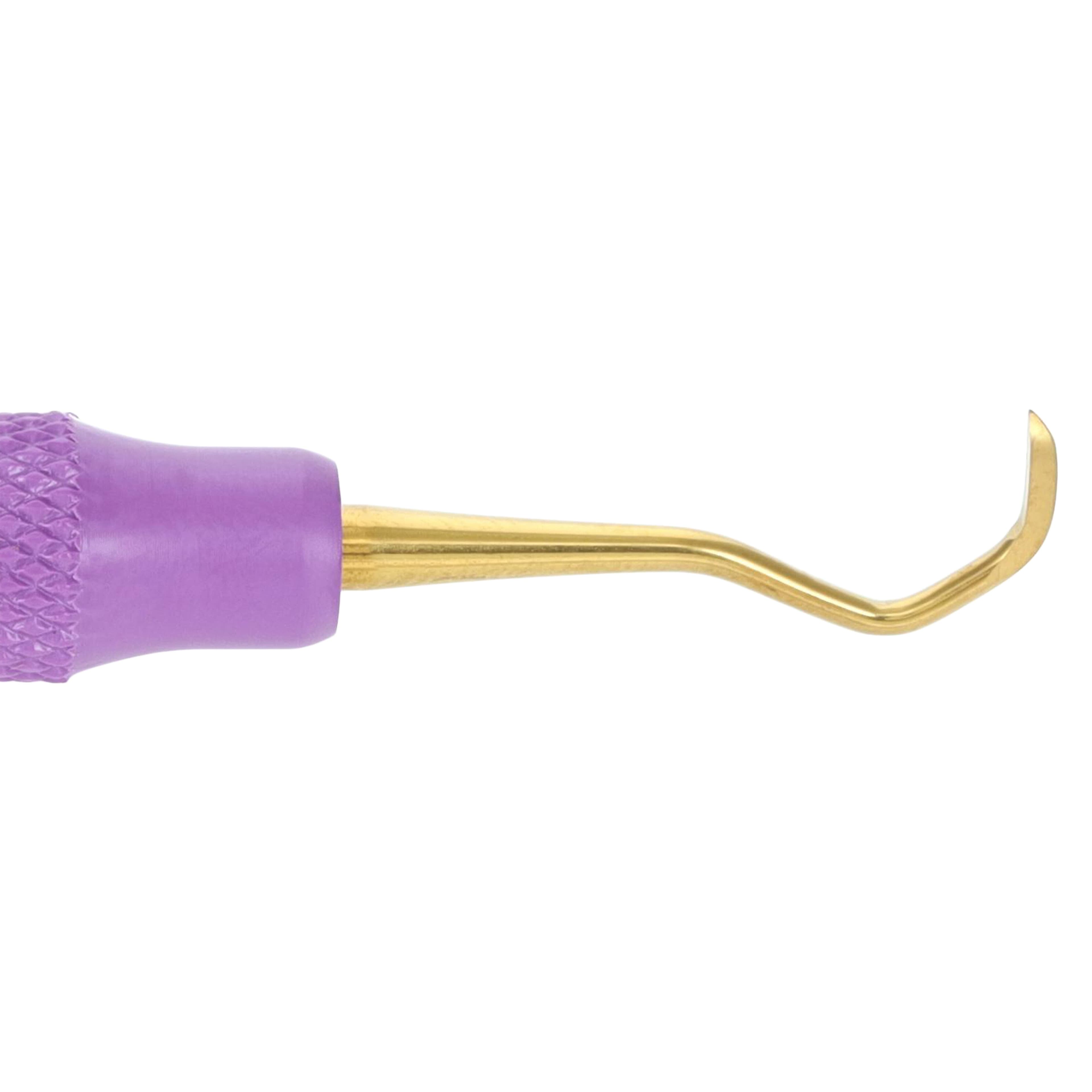 American Eagle XP Sickle Scaler, H5/33, Double End, EagleLite Resin Handle, Purple, AESH5-33XPX thumbnail 4