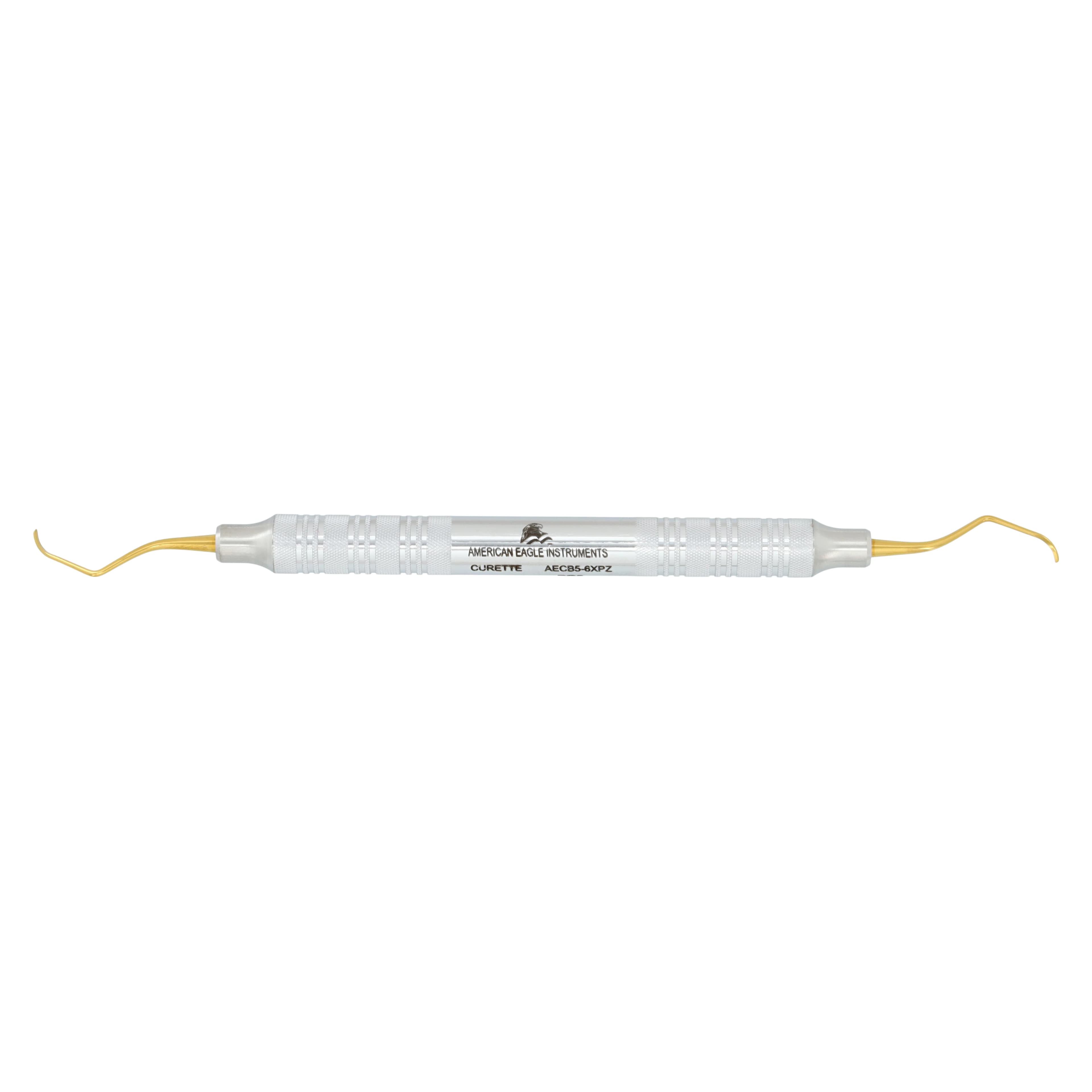 American Eagle Barnhart 5/6 XP Universal Curette, Double End, EagleLite Stainless Steel, AECB5-6XPZ - Barnhart 5-6 Curette XP Stainless Handle - Image 1