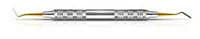 Dr. Mopper XP Carver, IPC-Thin Interproximal, Double-Ended, Stainless Steel, 3/8" EagleLite Handle, Titanium Nitride, AECAIPCTTNZ - Dr. Mopper XP Carver, IPC-Thin Interproximal, Stainless Steel, 3/8", 1/Pk - Image 1