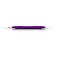 American Eagle U15-33 Towner-Jacquette Sickle Scaler, Double End, Stainless Steel, EagleLite Resin Handle, Purple, 3/8", AESU15-33X - Sickle Scalers – U15-33, Stainless Steel, Double End - EagleLite Resin Handle - Image 1