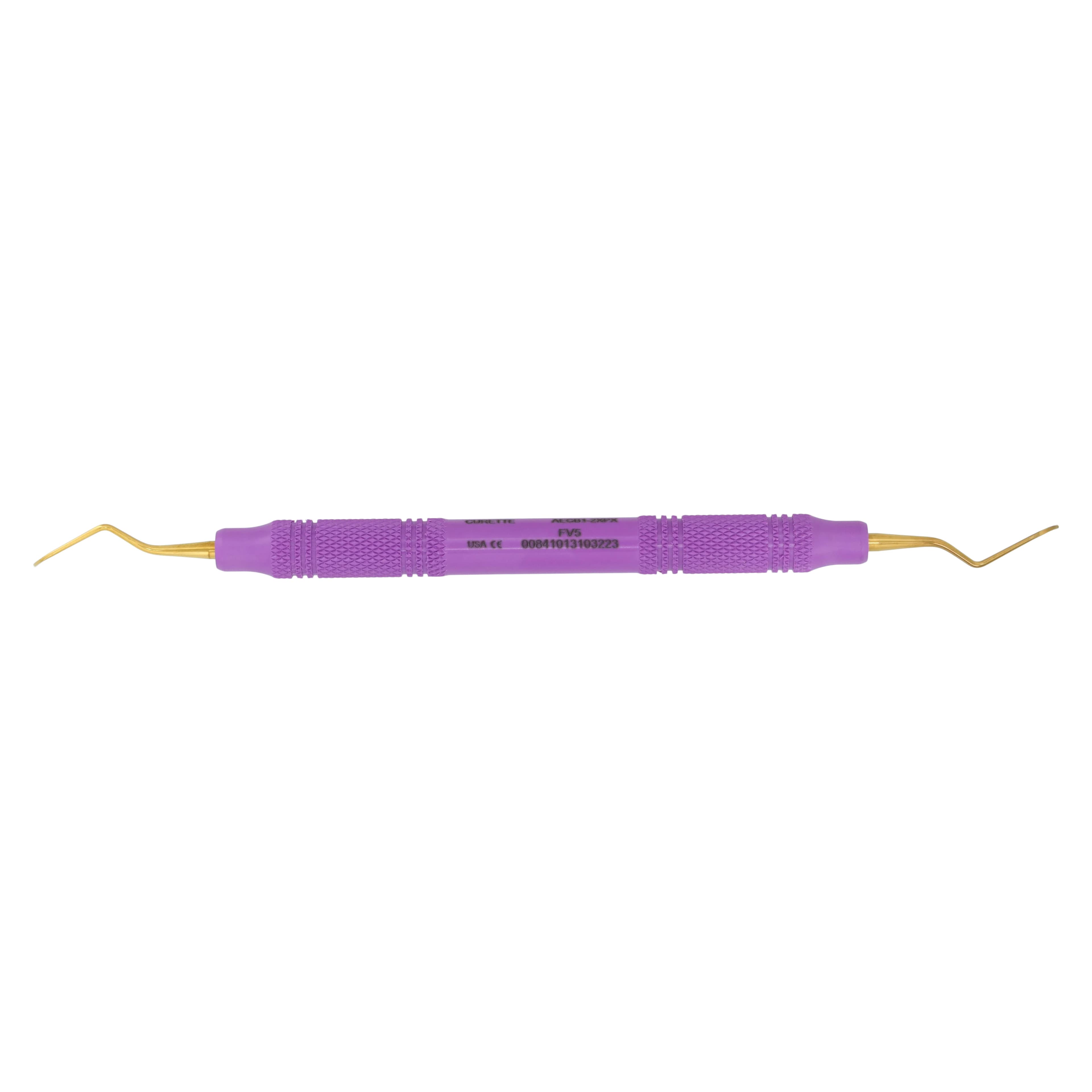 American Eagle Barnhart #1-2 XP Sharpen-Free Universal Curette, Narrow Blade Anterior, EagleLite Resin Handle, 3/8", Purple, AECB1-2XPX, 1/Pk thumbnail 5