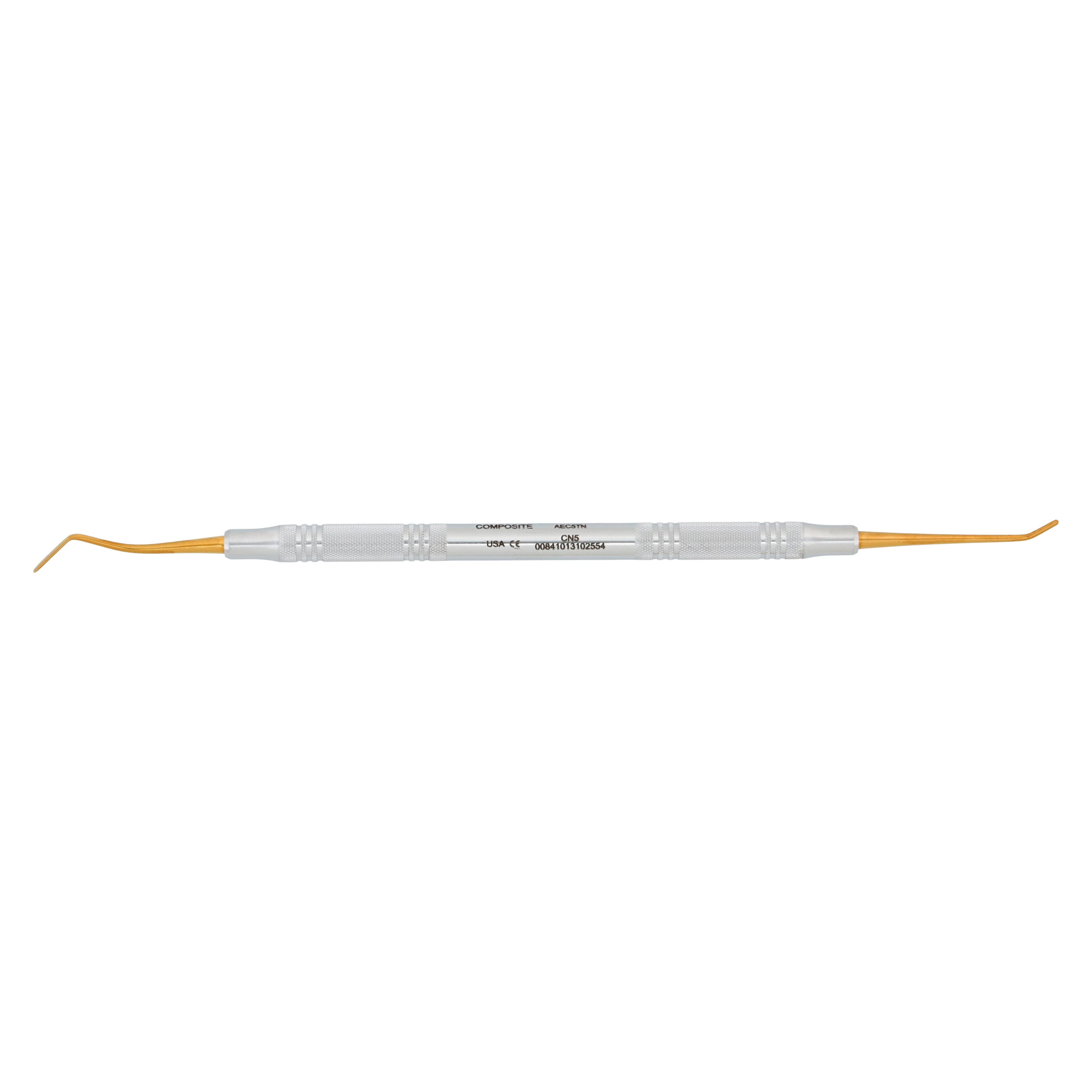 American Eagle Instruments Composite #5 Paddle/Plugger, XP Technology™, Titanium Nitride, Double End, Standard Handle, 1/4" Stainless Steel, Each thumbnail 5