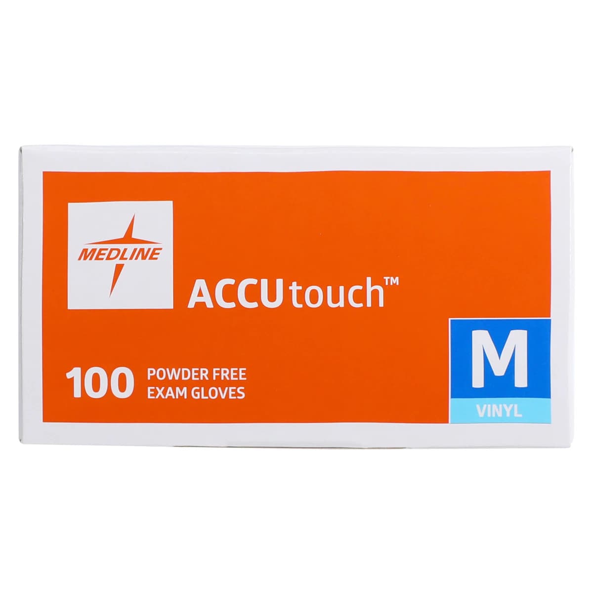 Accutouch Synthetic Vinyl Exam Gloves, Powder Free, Non-Sterile, Medium, Clear, 100/Box thumbnail 6