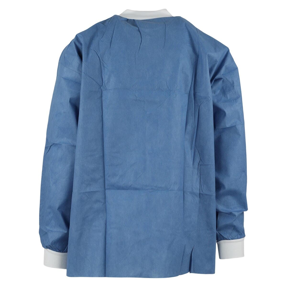 SafeWear Hipster Procedure Lab Jacket, SMS Polypropylene, Fluid Resistant, 3 Pockets, Snap Front, Deep Blue, 2X-Large, 12/Bag, 8101-E thumbnail 3