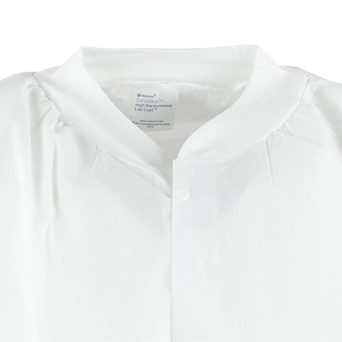 SafeWear High Performance Lab Coat, White Frost, Small, 12/Pk, 8110-A thumbnail 5