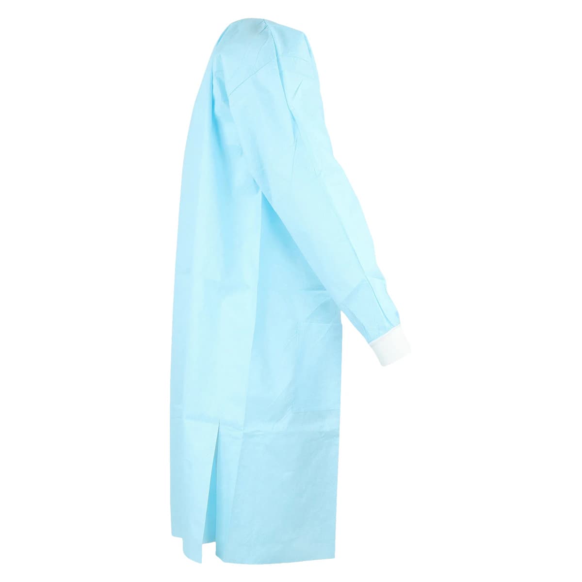 Medicom SafeWear High Performance Lab Coat, Soft Blue, Large, SMS 45 g/m2, AAMI Level 2, 12/Pk, 8112-C thumbnail 2