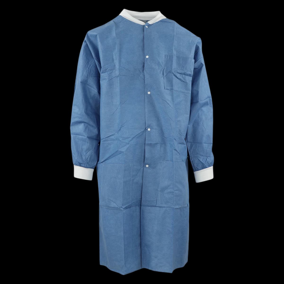 Medicom SafeWear High Performance Lab Coat, Knee Length, Deep Blue, 3X-Large, 12/Pk, 8107-F - SafeWear  High Performance Lab Coats - Image 1