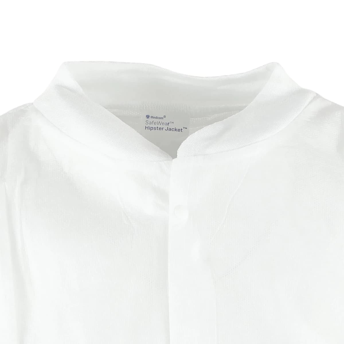 SafeWear Hipster Jacket, Small, White Frost, 45 g/m2 SMS, AAMI Level 2, 12/Pk, 8105-A thumbnail 5