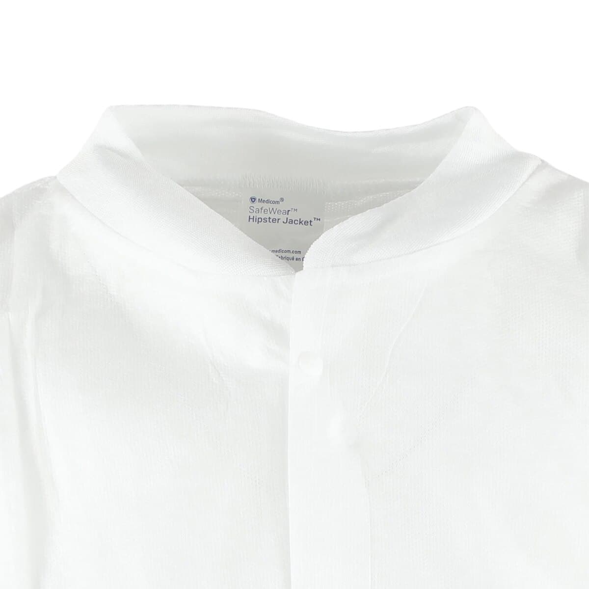 SafeWear Hipster Jacket, Large, White Frost, 45 g/m2 SMS, AAMI Level 2, 12/Pk, 8105-C thumbnail 5