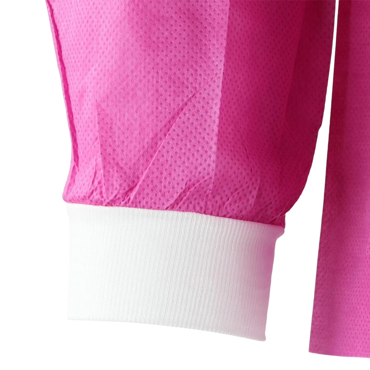 SafeWear Hipster Jacket, Poppy Pink, Medium, SMS 45 gsm, AAMI Level 2, Fluid Resistant, 12/Pk, 8116-B thumbnail 4