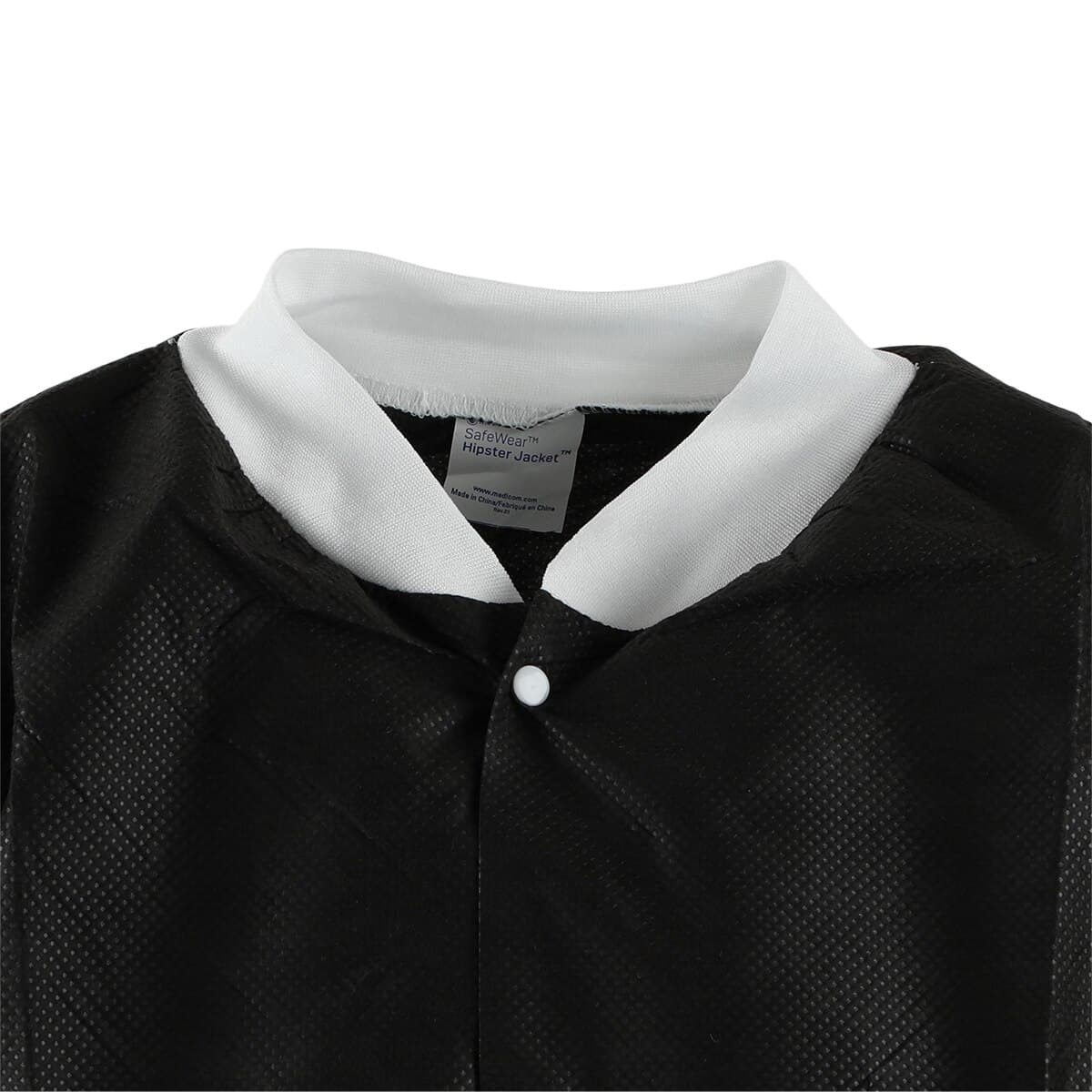 Medicom SafeWear Hipster Jacket, Jet Black, Medium, SMS Fabric, 12/Pk, 8118-B thumbnail 5