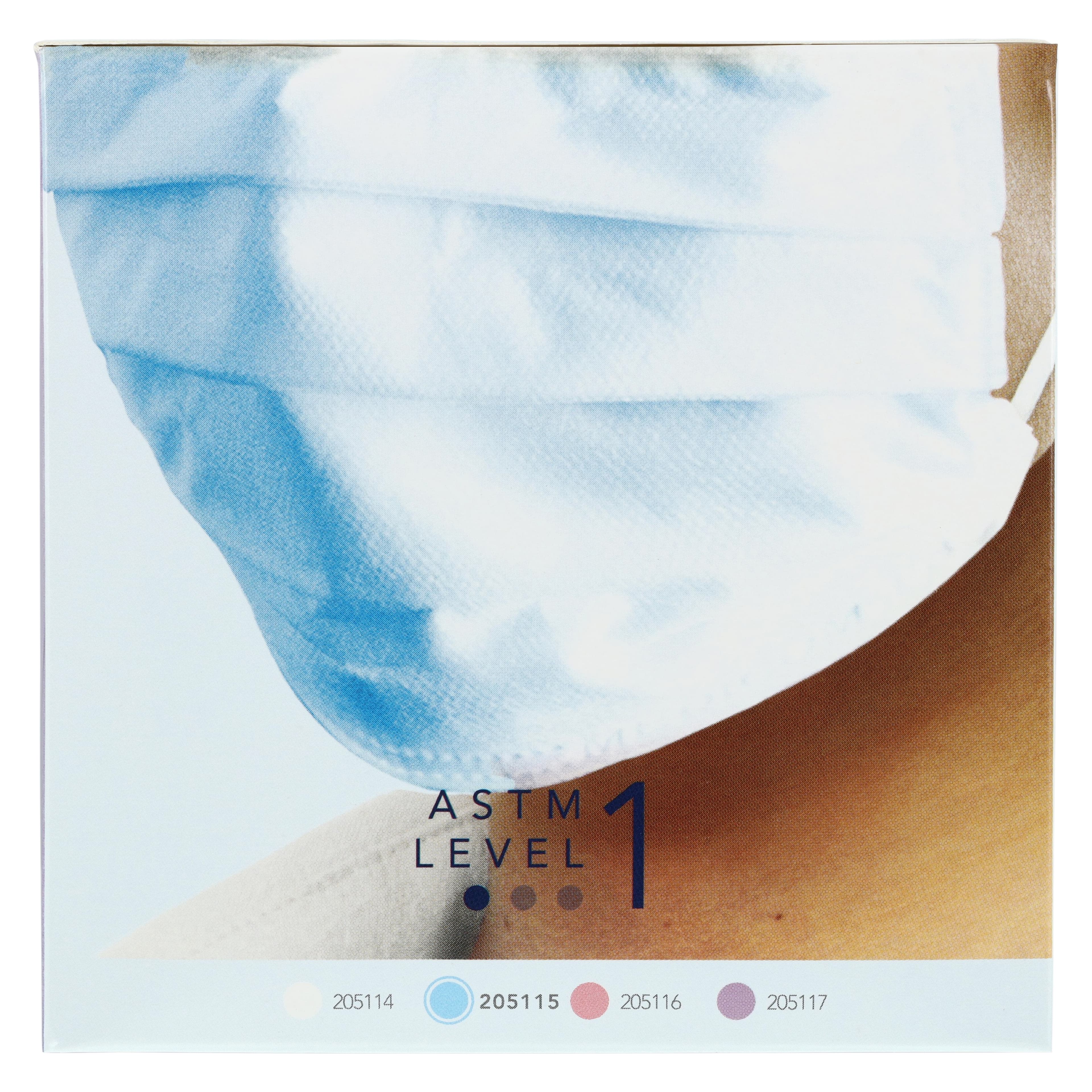 SafeMask® Classics™ Procedure Earloop Face Mask, ASTM Level 1, Blue, 50/Box, 205115 thumbnail 7