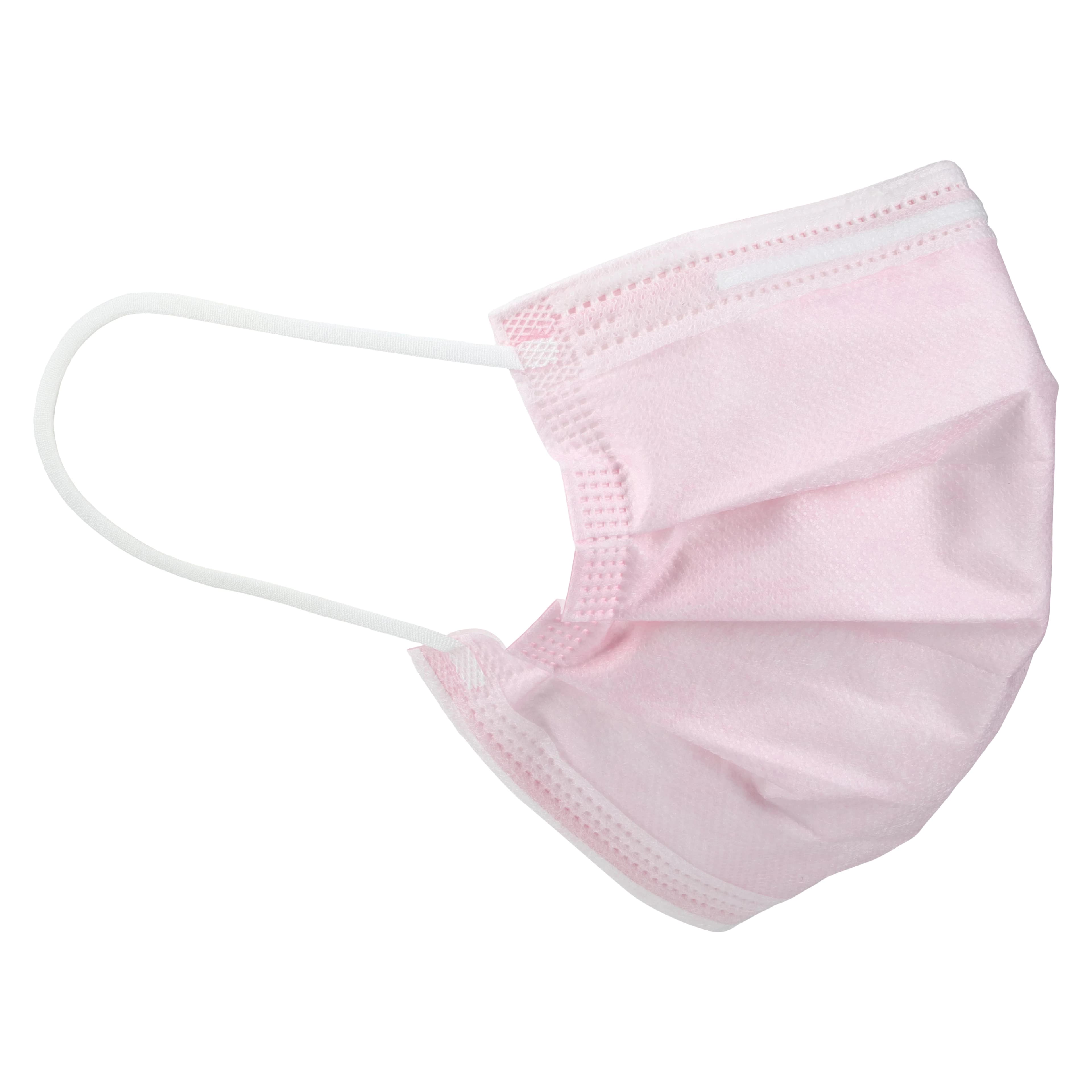 SafeMask® Classics™ Procedure Earloop Face Mask, ASTM Level 1, Pink, 50/Box, 205116 thumbnail 3
