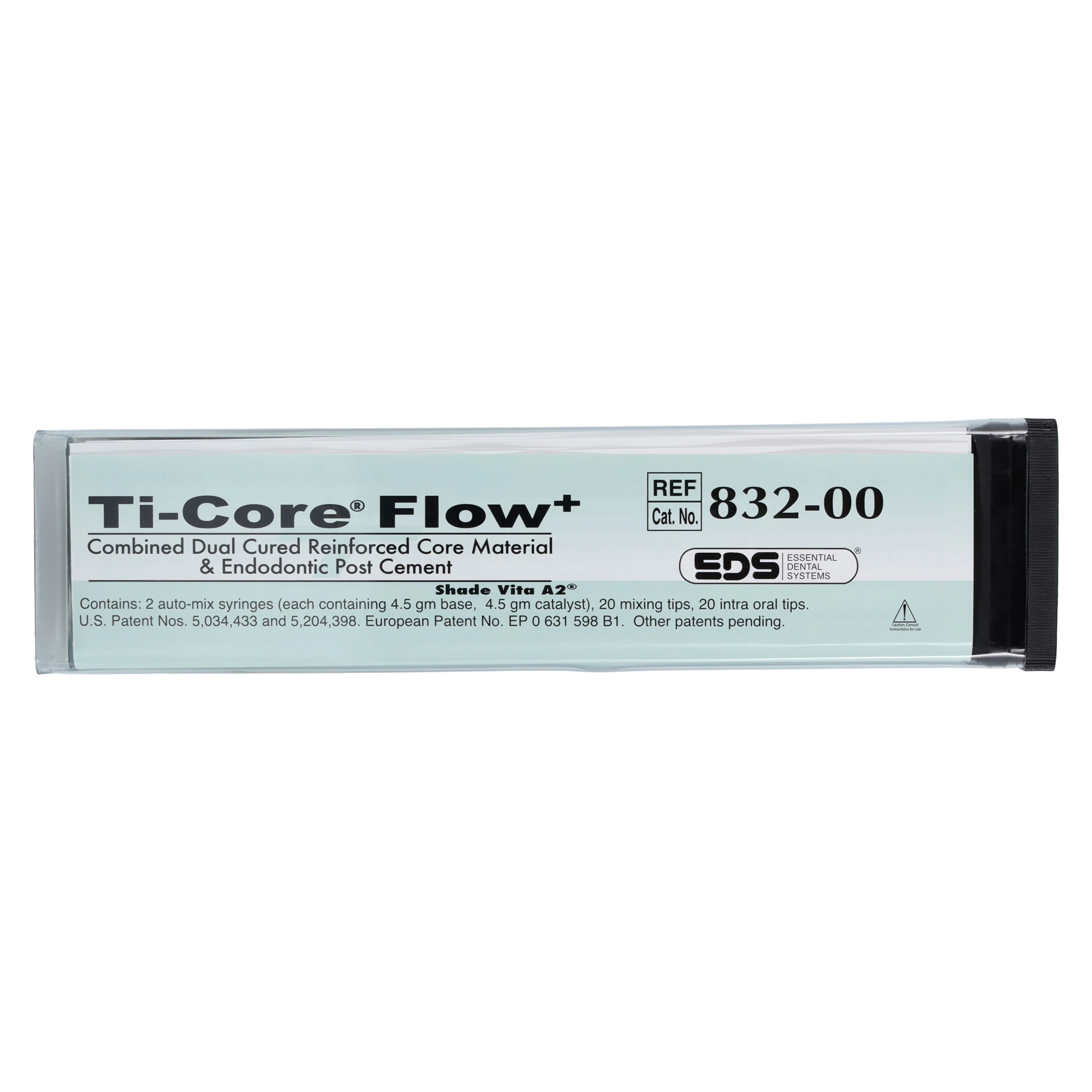 Ti-Core Flow+ Automix Dual-Cure Core Build-Up Material & Post Cement, Vita A2, Complete Kit, 2 x 4.5 g Syringes, 832-00 thumbnail 9
