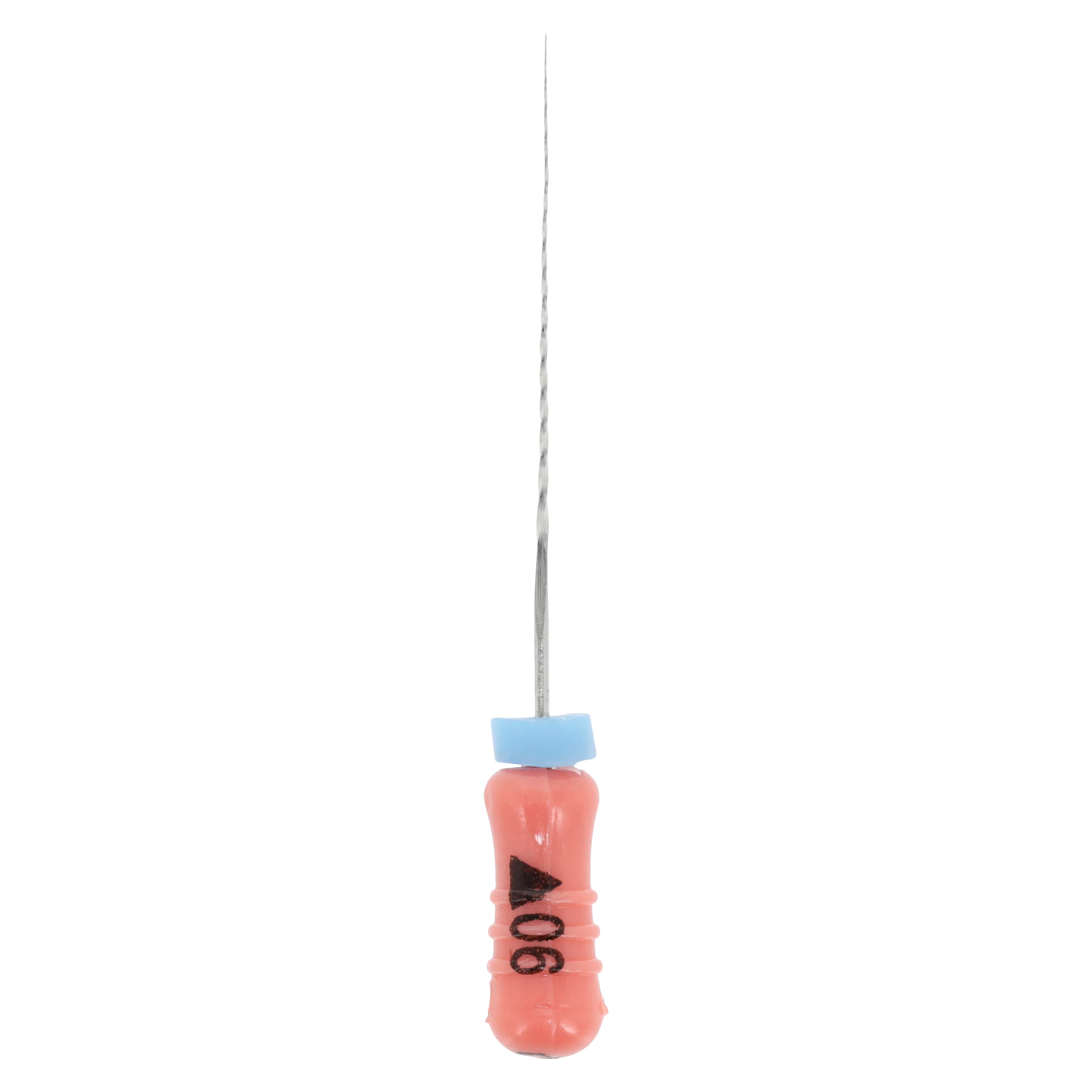SafeSiders Endodontic Reamers, Stainless Steel, 25mm, .02 Taper, Size #06, Pink, 6/Pkg, 5025-06 - SafeSiders Reamers - Image 1
