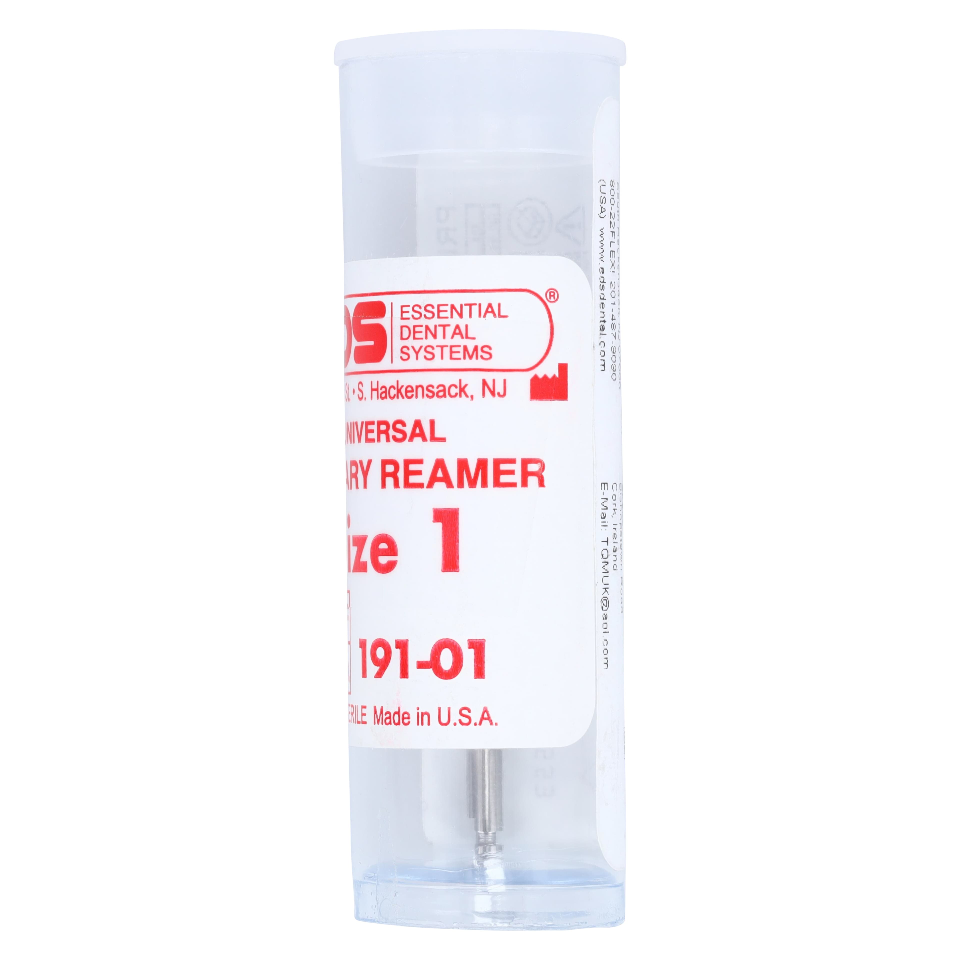 Flexi-Post Primary Reamer, Size 1, Red, 1.2 mm Diameter, 191-01, 1/Pk thumbnail 3