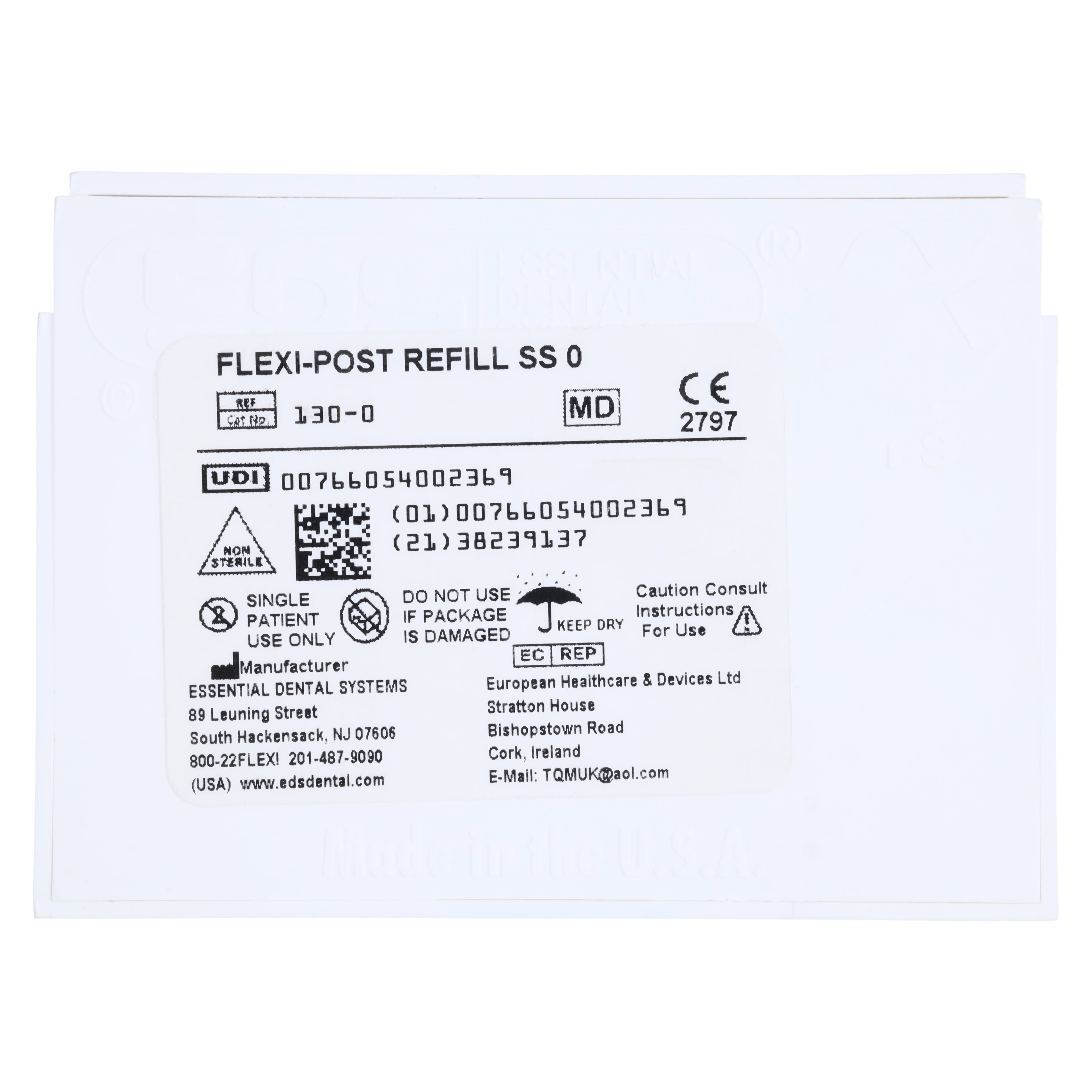 Flexi-Post Stainless Steel Refill Kit, Size 0, Yellow, 10/Pkg, 130-0 thumbnail 4