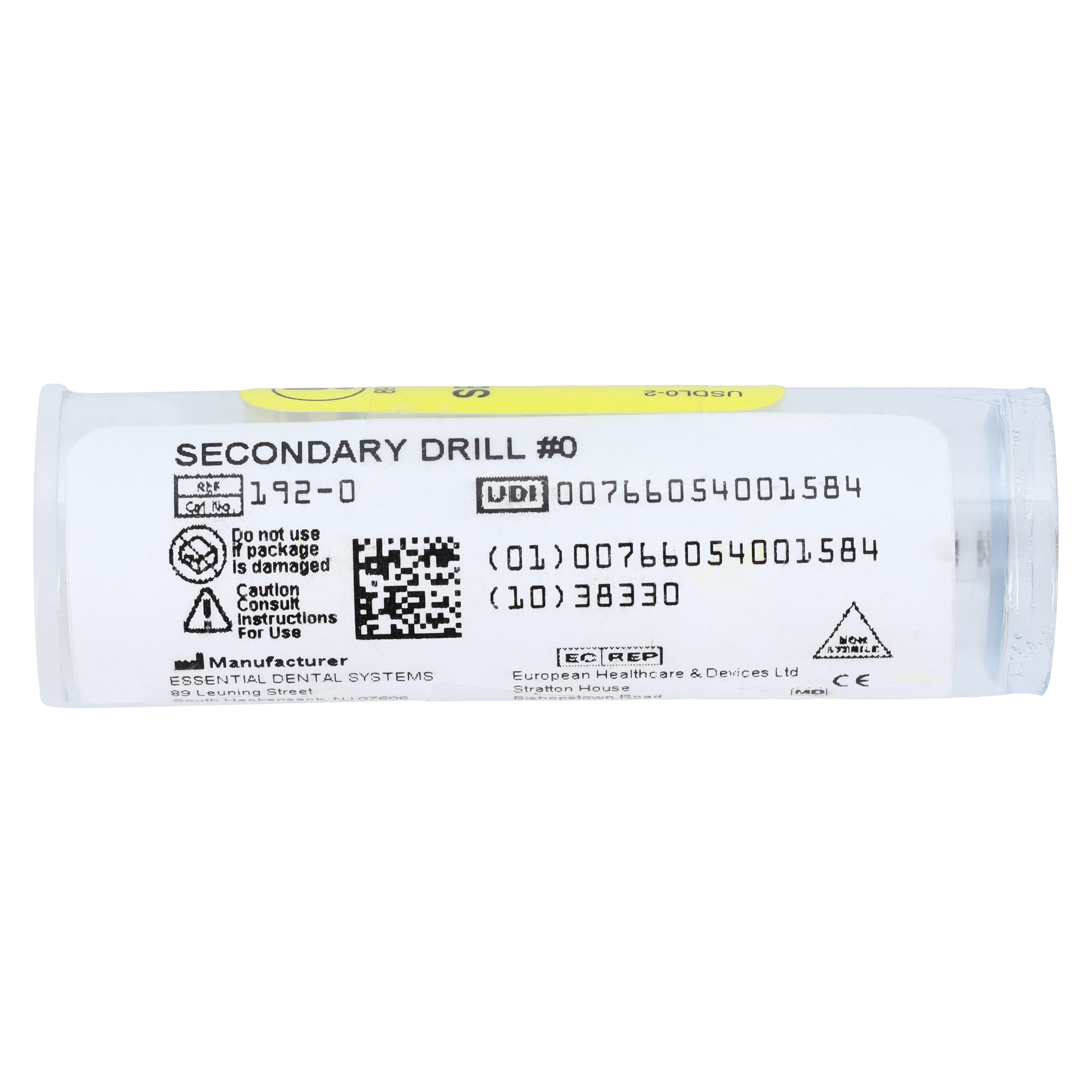Flexi-Post Secondary Drill, Size 0, Yellow, 0.90 mm Diameter, 1/Pkg, 192-0 thumbnail 4