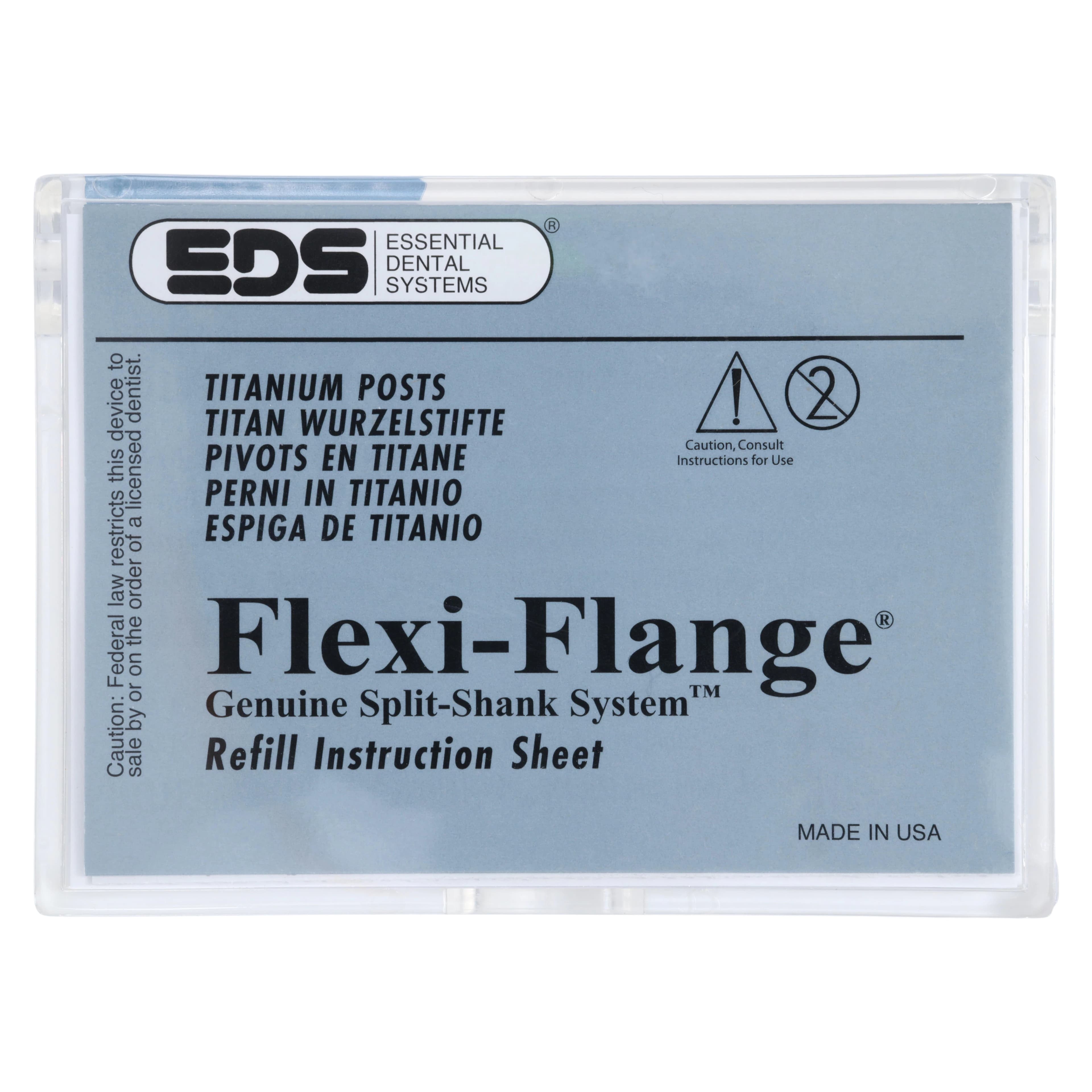 Flexi-Flange Post, Titanium, Standard Refill, Size 0, Yellow, 10/Pk, 435-0 thumbnail 3