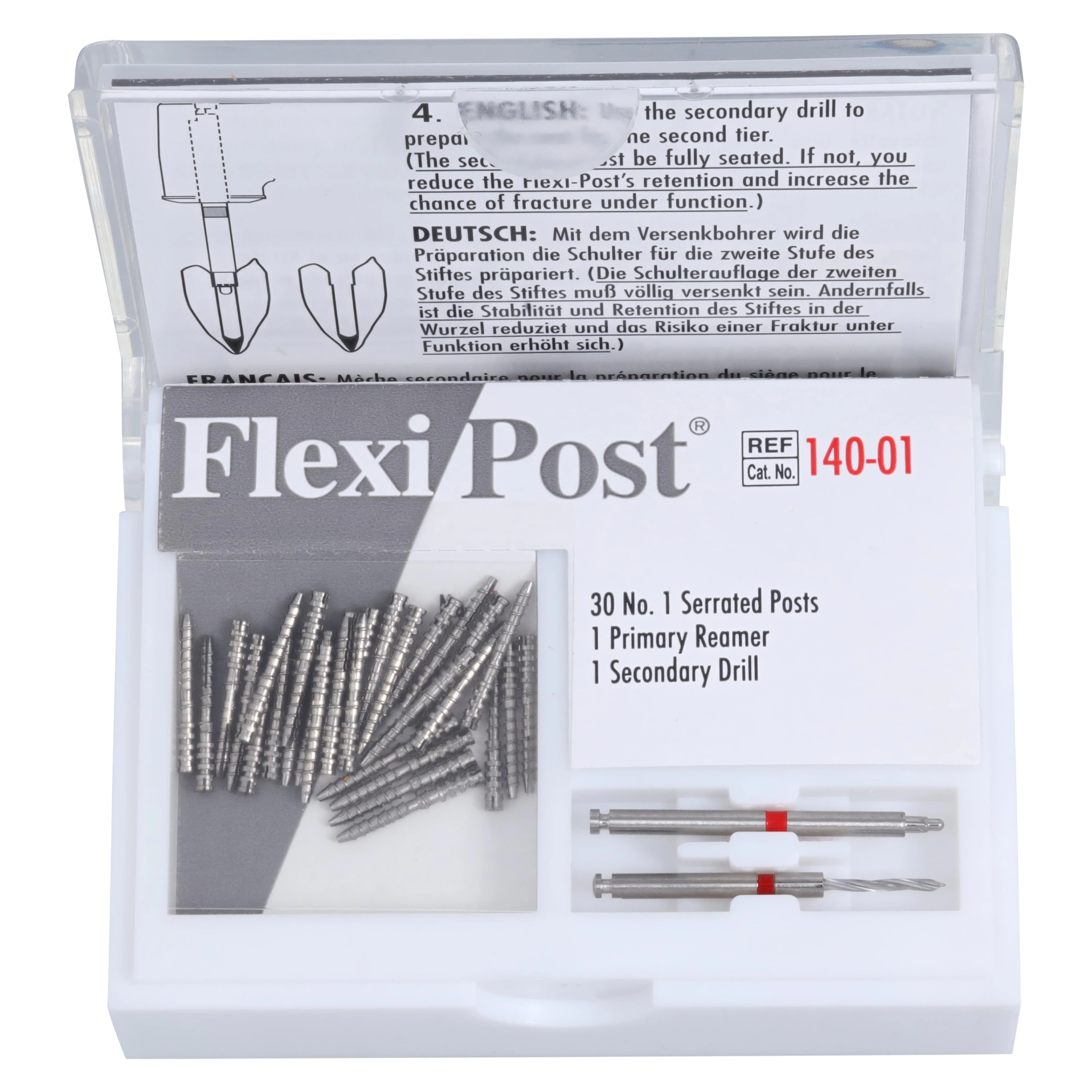 Flexi-Post Stainless Steel Economy Refill, Size #1, Red, 30/Pk, 140-01 - Flexi-Post, Stainless Steel, Economy Refill, # 1, Red, 30/Pk, 140-01 - Image 1