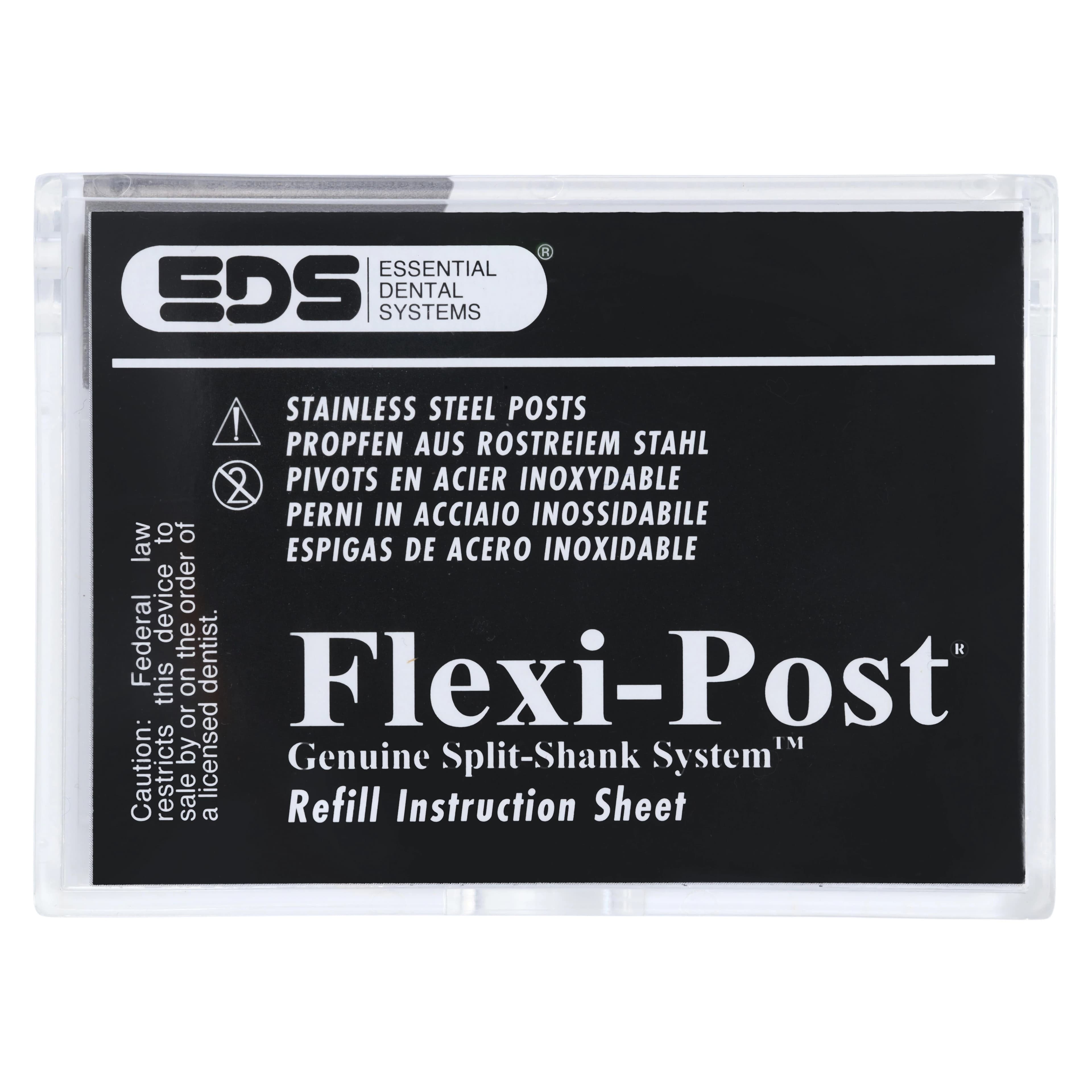 Flexi-Post Stainless Steel Economy Refill, Size #1, Red, 30/Pk, 140-01 thumbnail 3