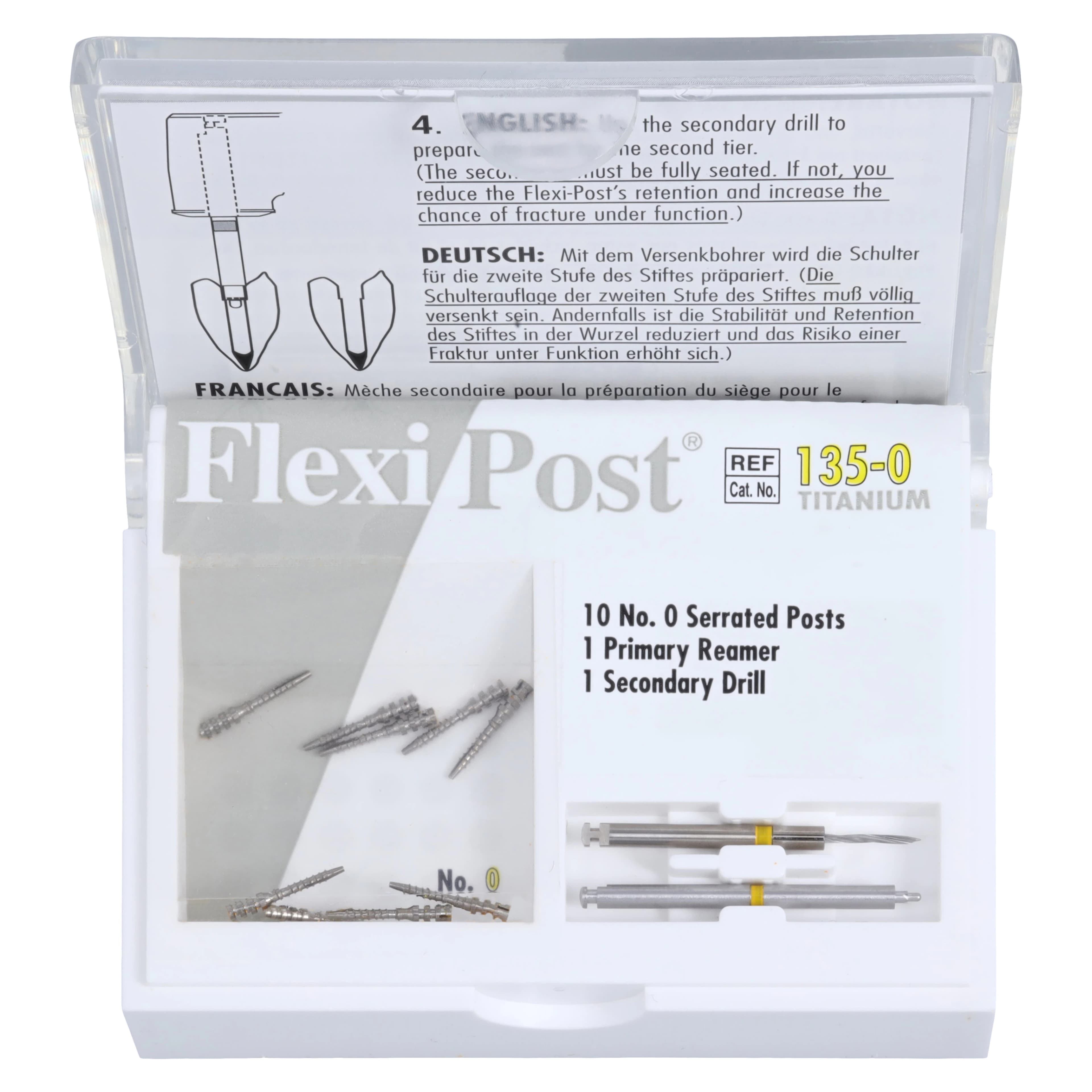 Flexi-Post Titanium Refill Kit, Size 0, Yellow, 10/Pkg, 135-0 - Flexi-Post Titanium Refill Kit Size 0 (10) - Image 1
