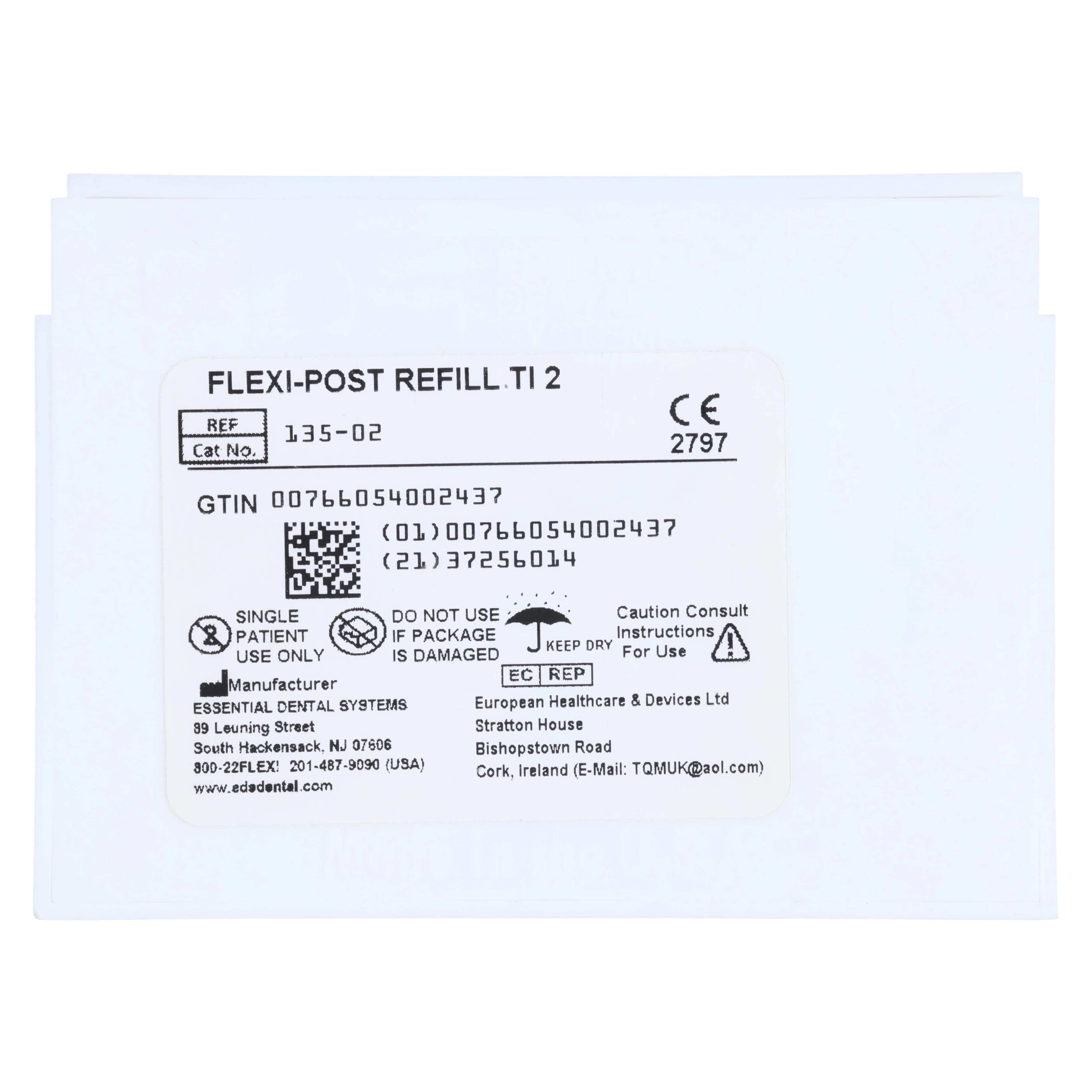 Flexi-Post Titanium Prefabricated Split Shank Post Refill Kit, Size 2, Blue, 10/Pk, 135-02 thumbnail 4