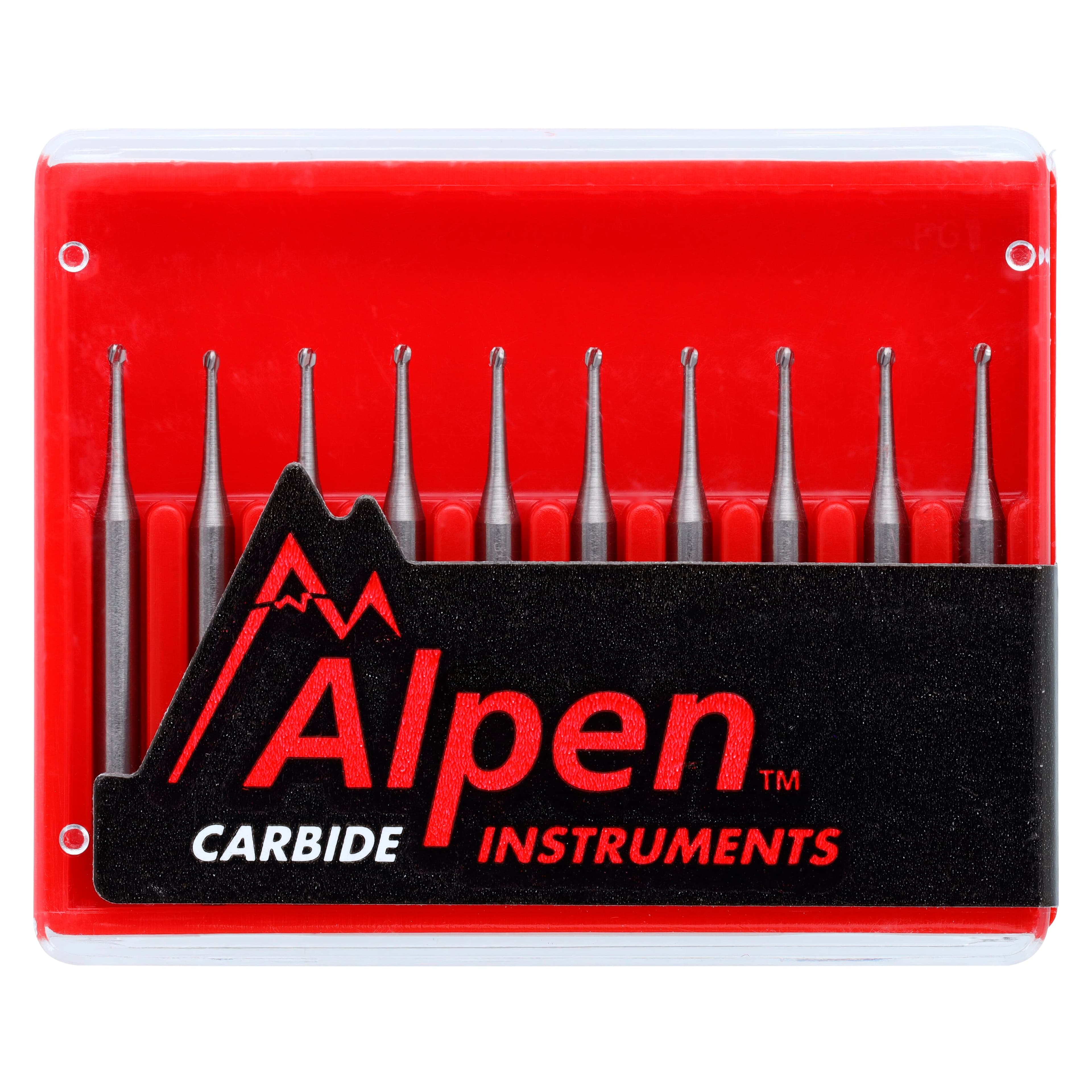 Alpen Operative Surgical Carbide Burs, FG, Round, # 1/2, 0.7 mm, 10/Pk, R1001/2 thumbnail 4