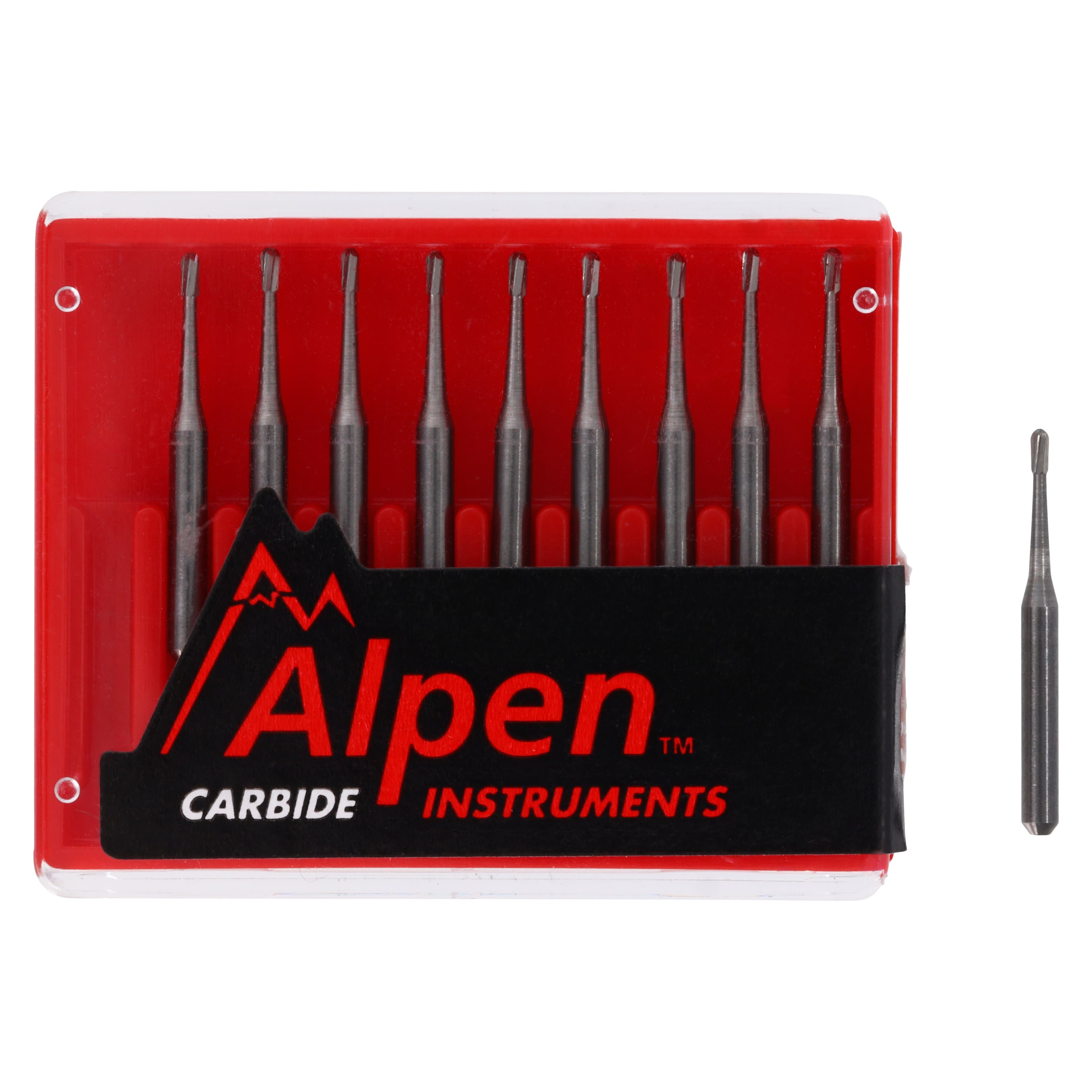 Alpen® Carbide Bur FGSS Pear #330, 0.8 mm, Short Shank, 10/Pkg, R300330 thumbnail 4