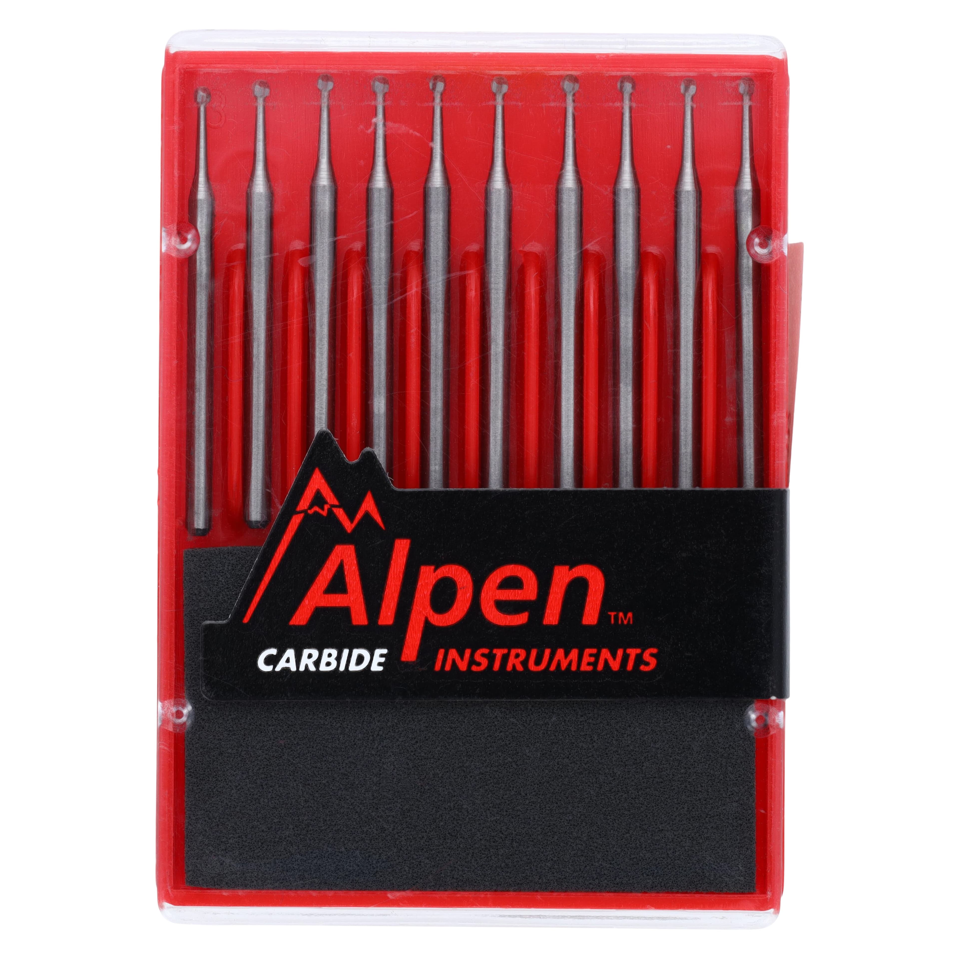 Alpen FGOS Carbide Surgical Bur, Round, #2, 1.0 mm, Friction Grip, 10/Pk, R500002 thumbnail 4