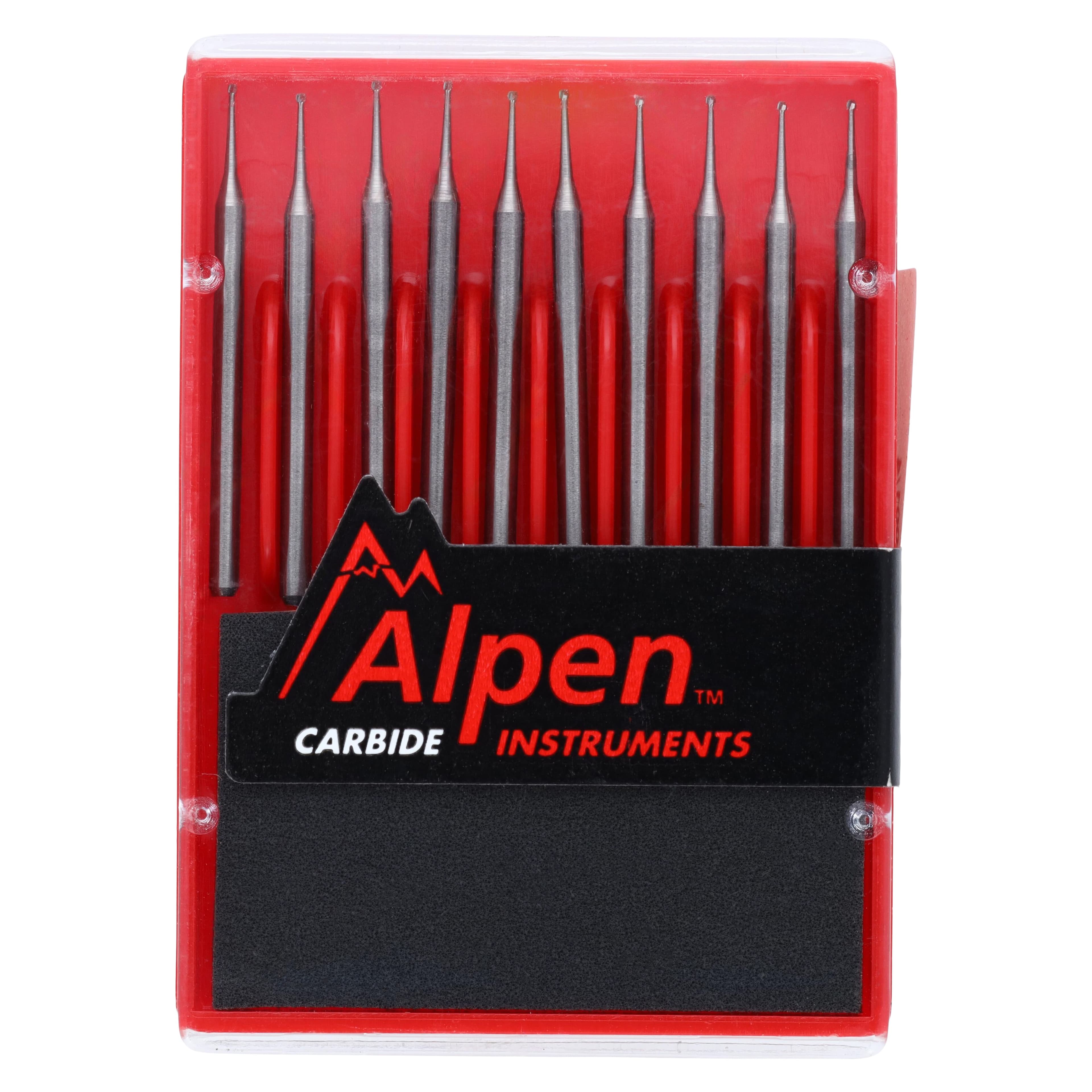 Alpen Surgical Carbide Bur, FG, Round, #1/4, 0.5 mm Head Diameter, Surgical Length, 10/Pk, R5001/4 thumbnail 4