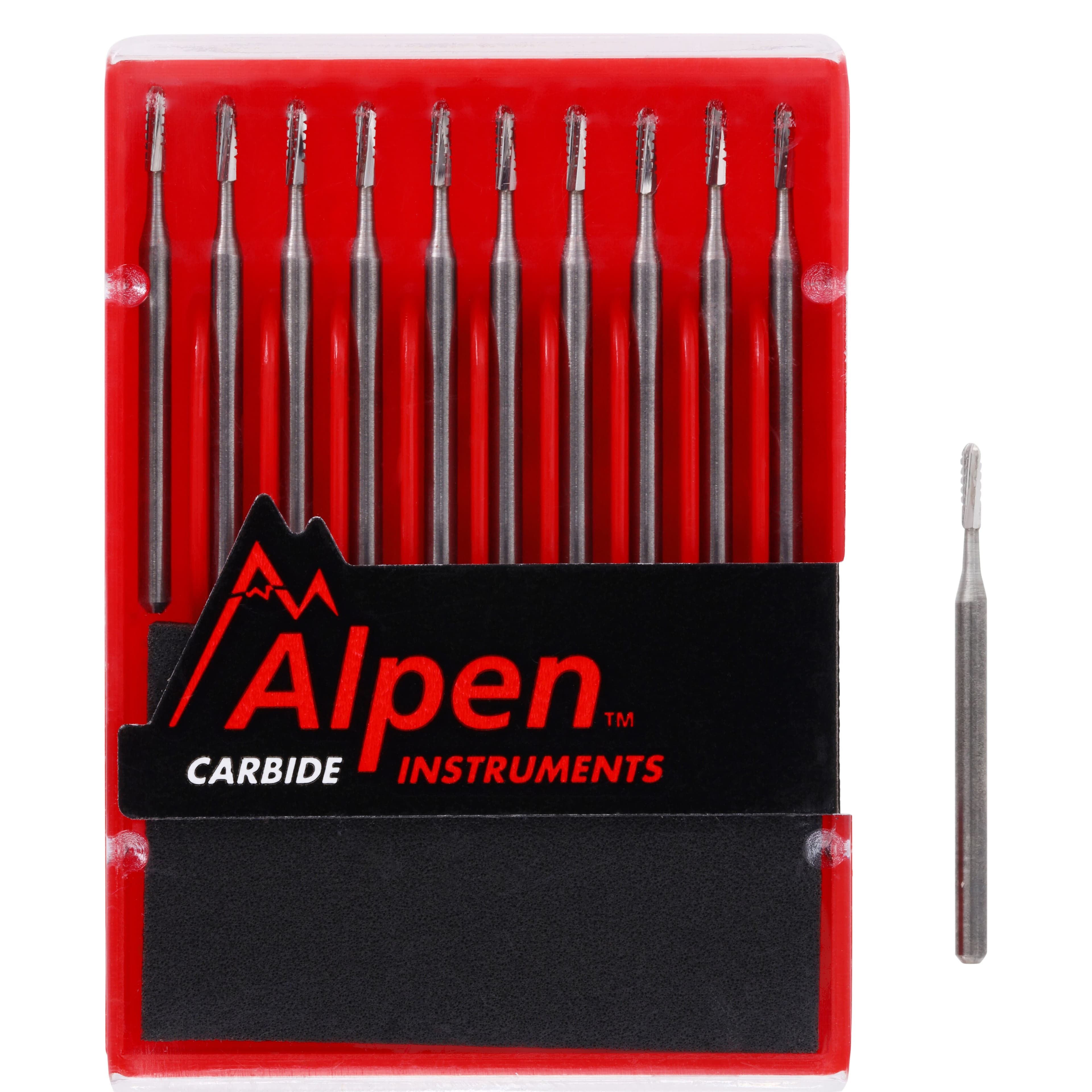 Alpen Surgical Carbide Bur, FGOS, Round End Cross Cut Fissure, #1557, 1.0 mm, 10/Pk, R501557 thumbnail 4